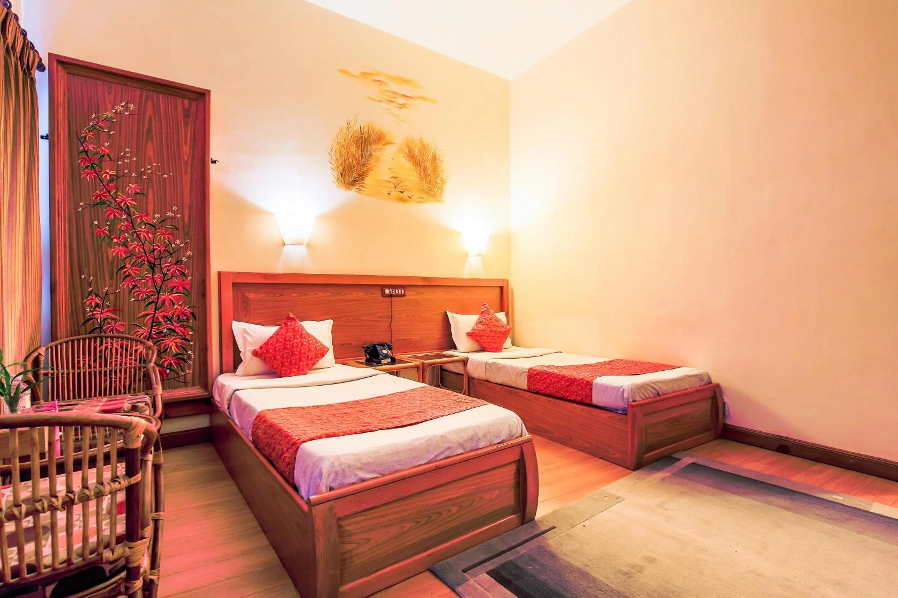 Bed in Siddhartha Hotel Narayangarh