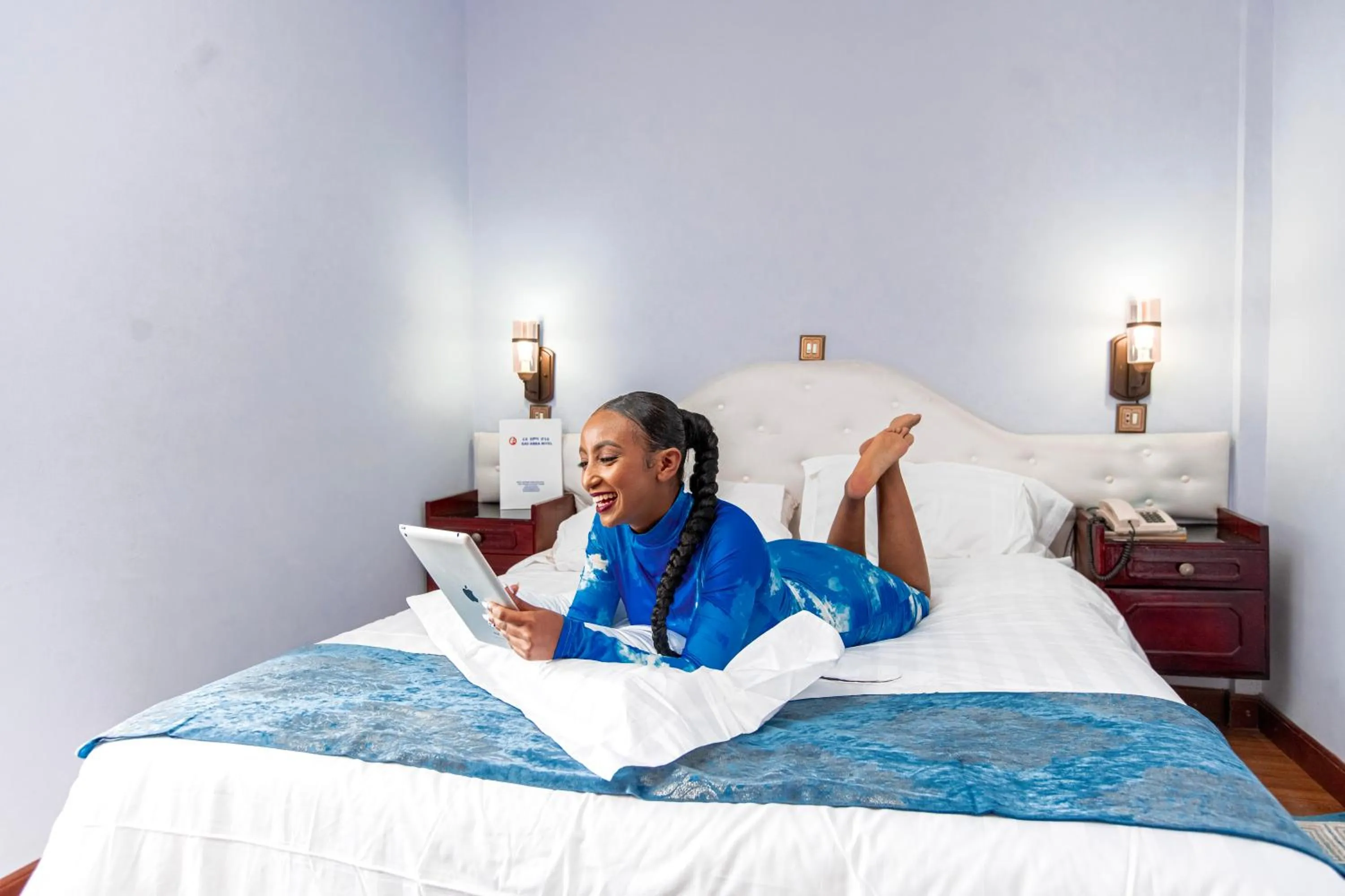 Bed in Ras Amba Hotel