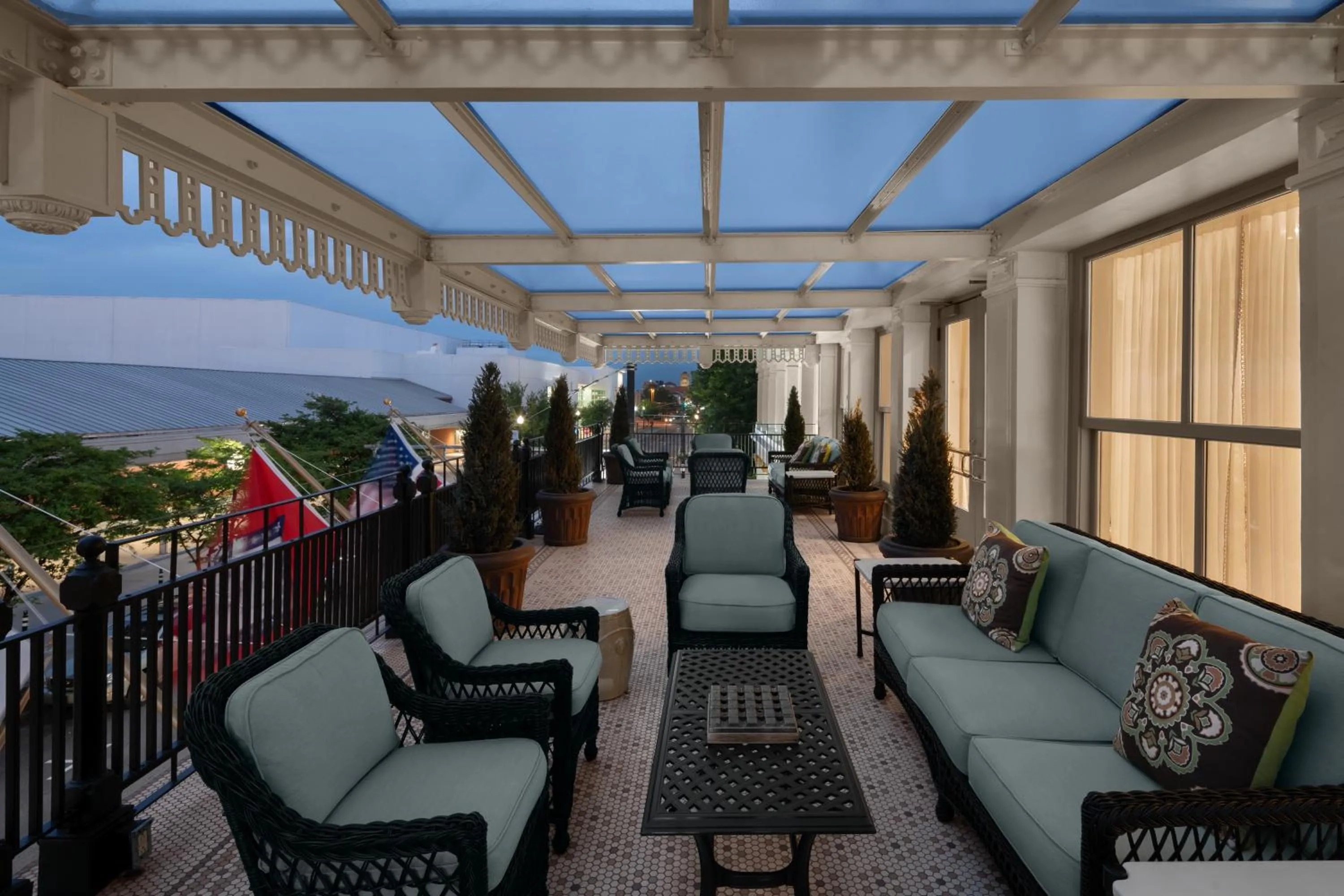 Patio in Capital Hotel