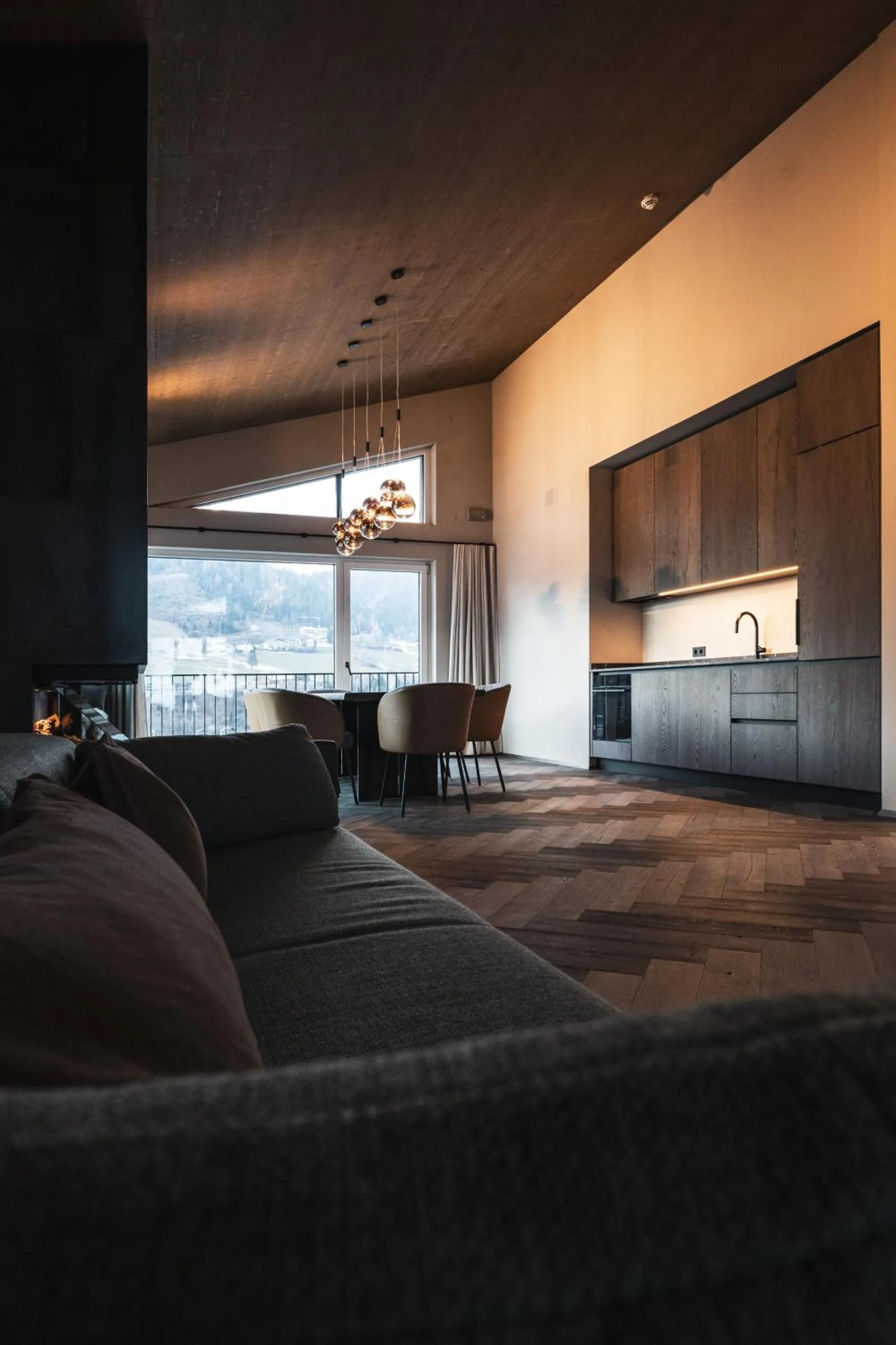 Kitchen or kitchenette in Alpine Boutique Hotel wollée