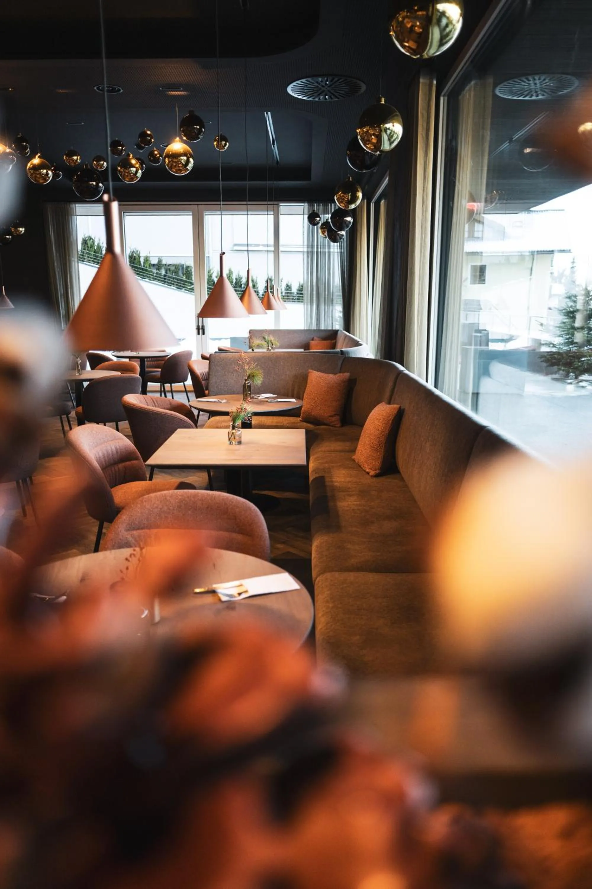 Restaurant/places to eat in Alpine Boutique Hotel wollée