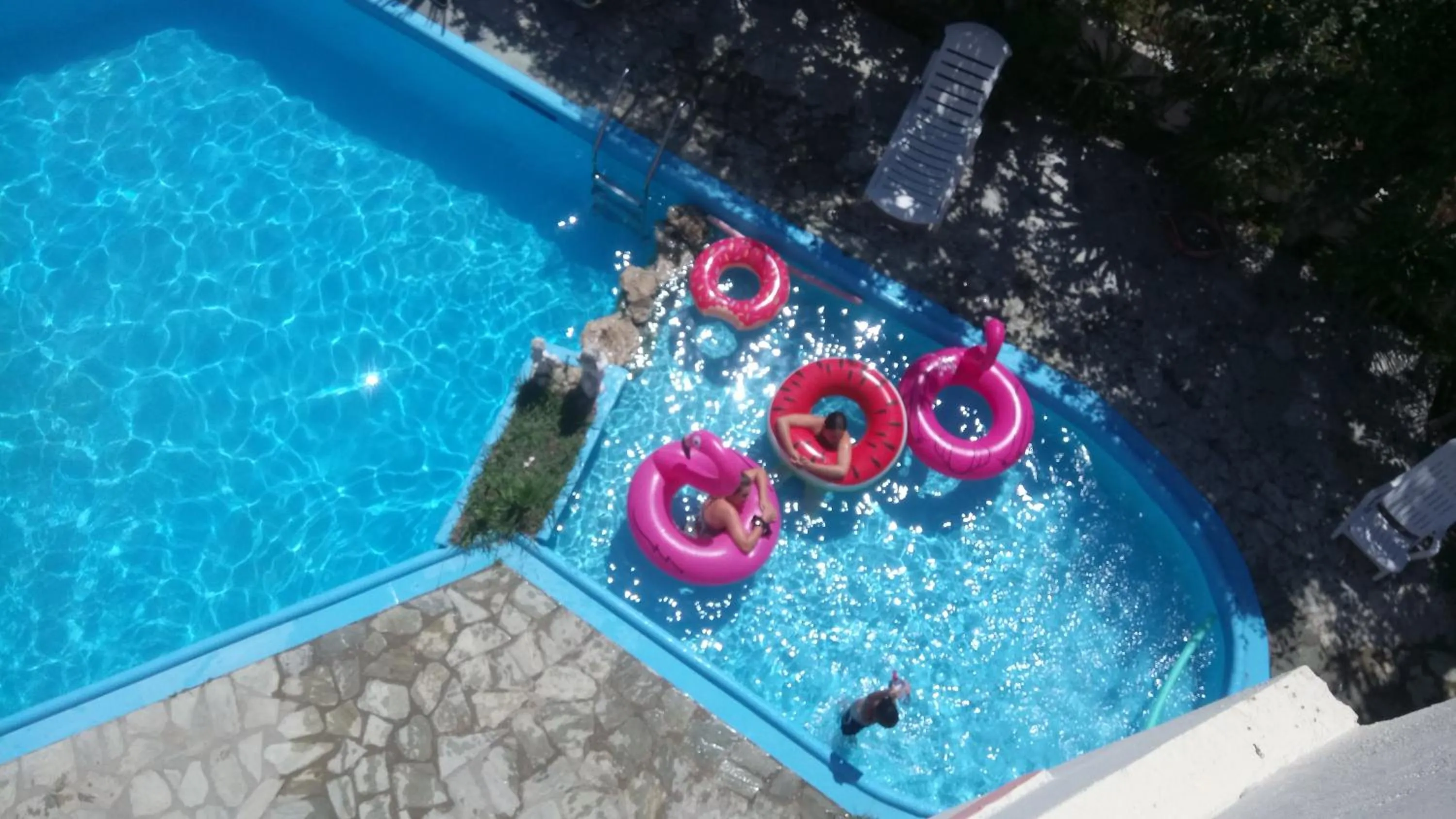 Pool view in Flamingo Apartments Moraitika Corfu