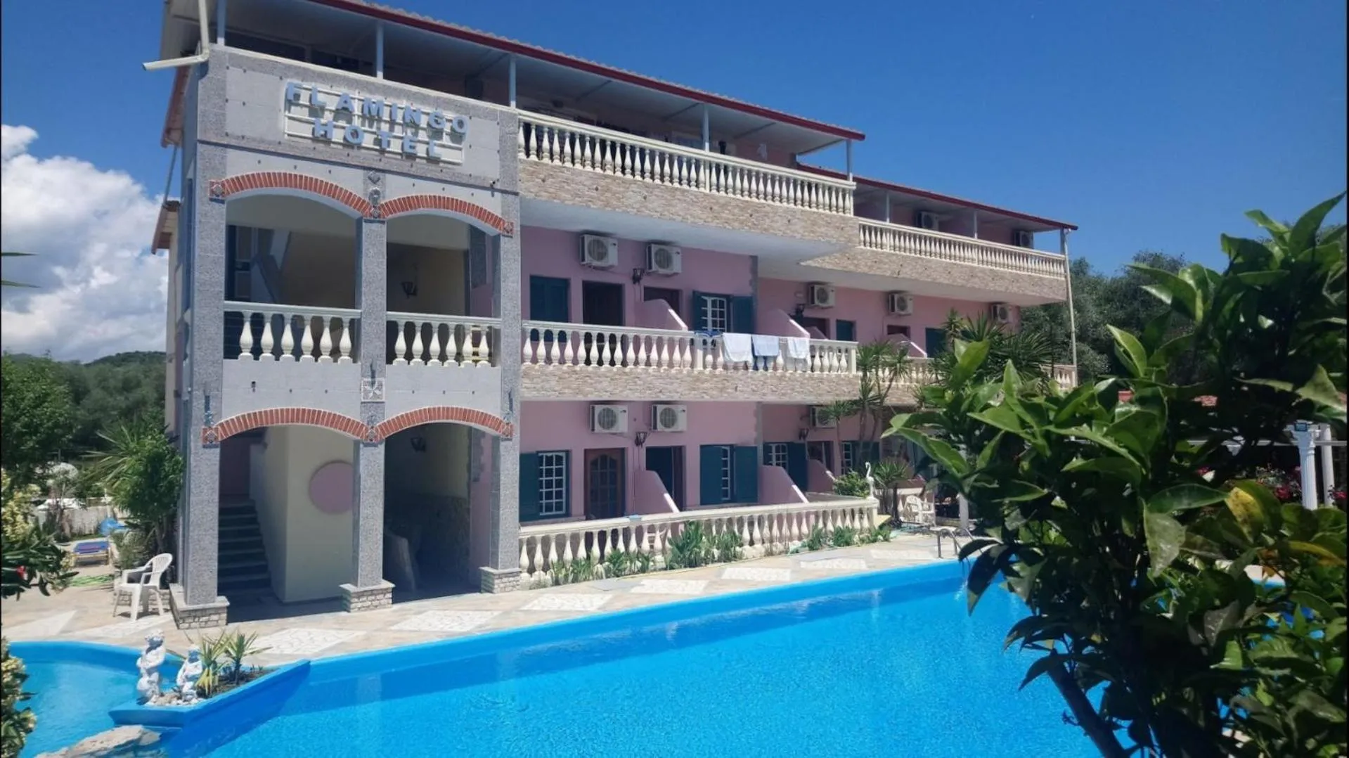 Property building in Flamingo Apartments Moraitika Corfu