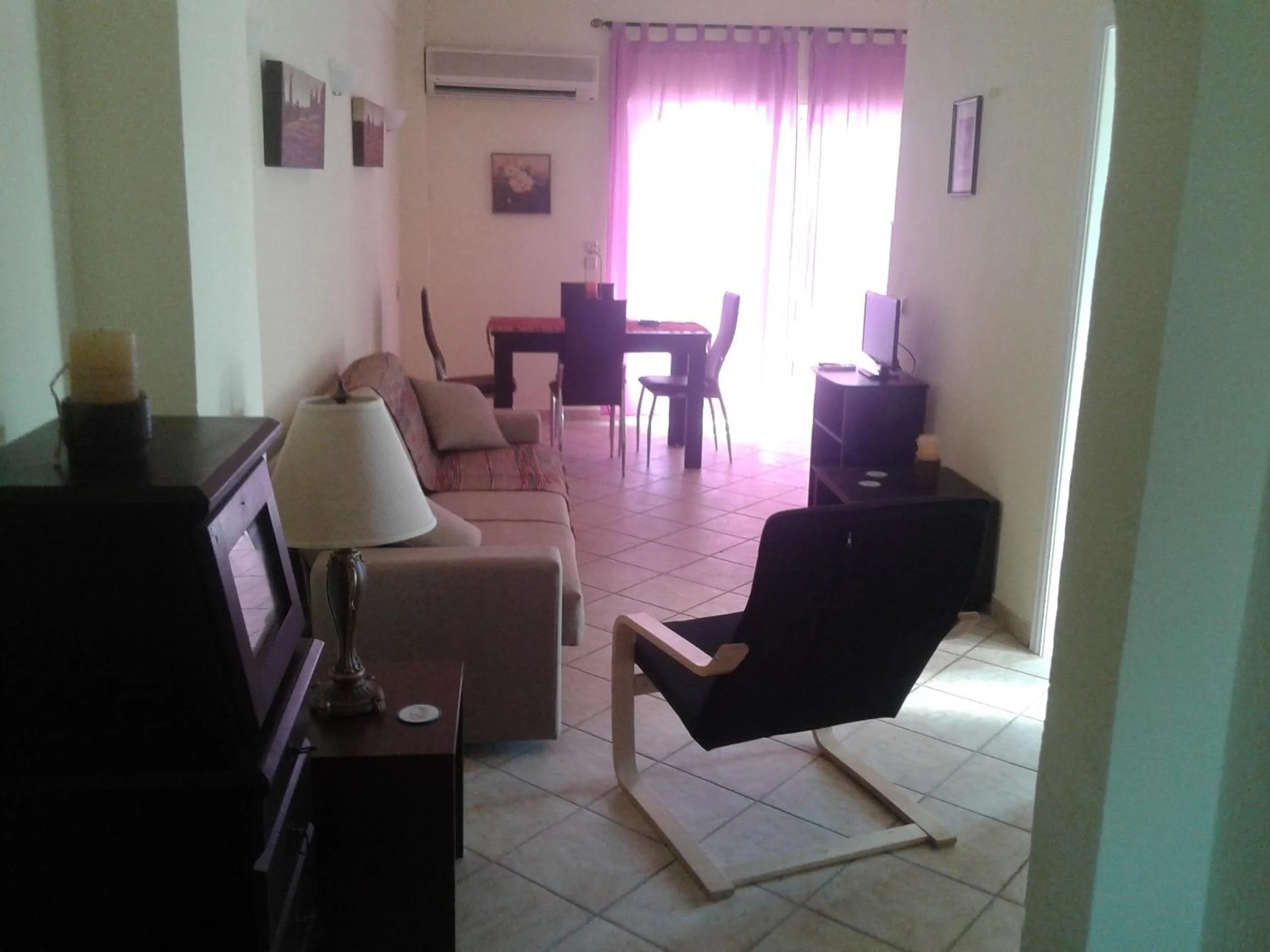 Living room in Foivos Seaside Apartments