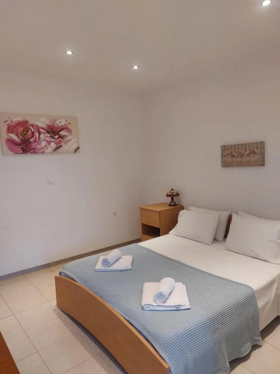 Bed in Foivos Seaside Apartments