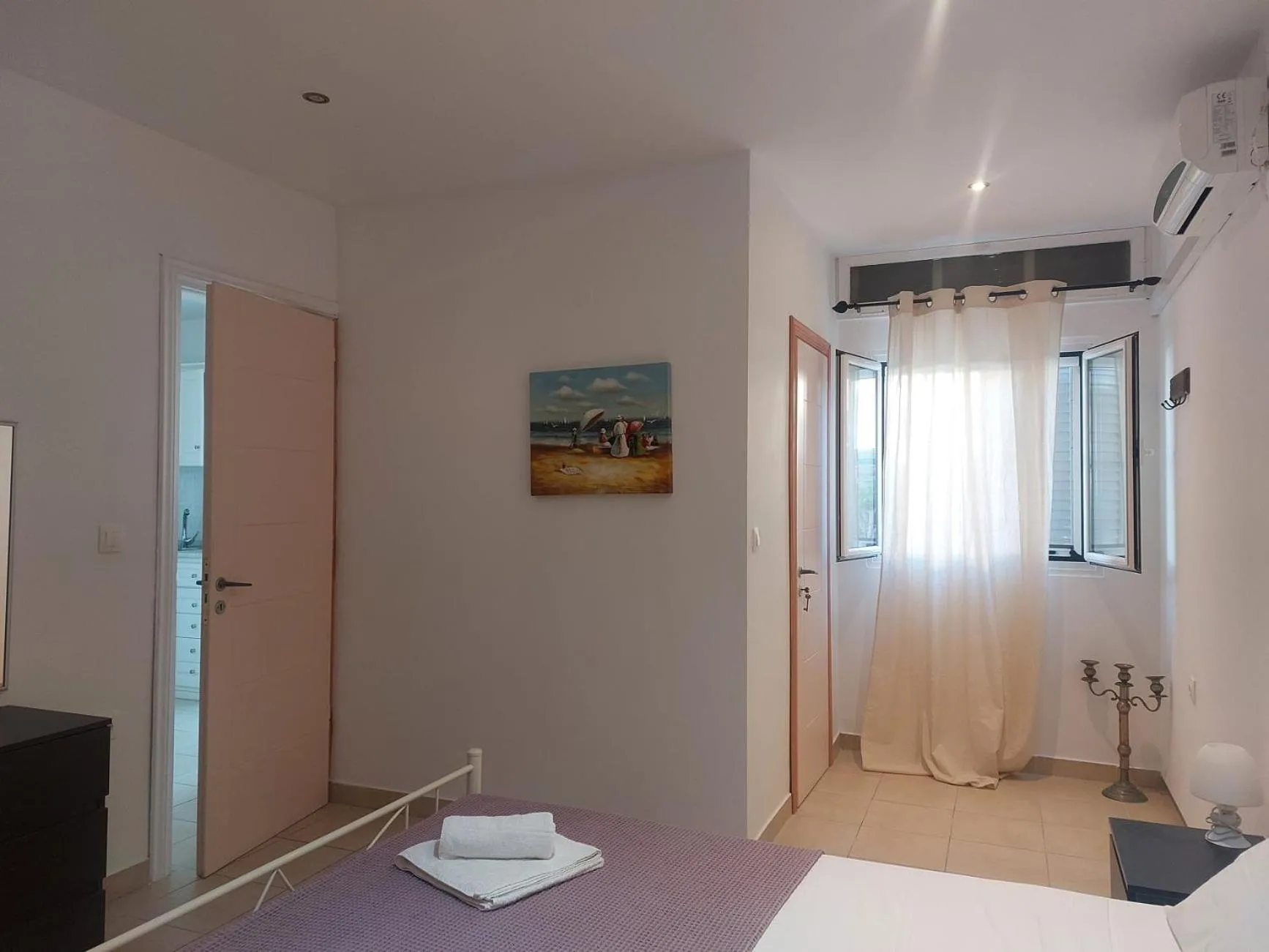 Bed in Foivos Seaside Apartments