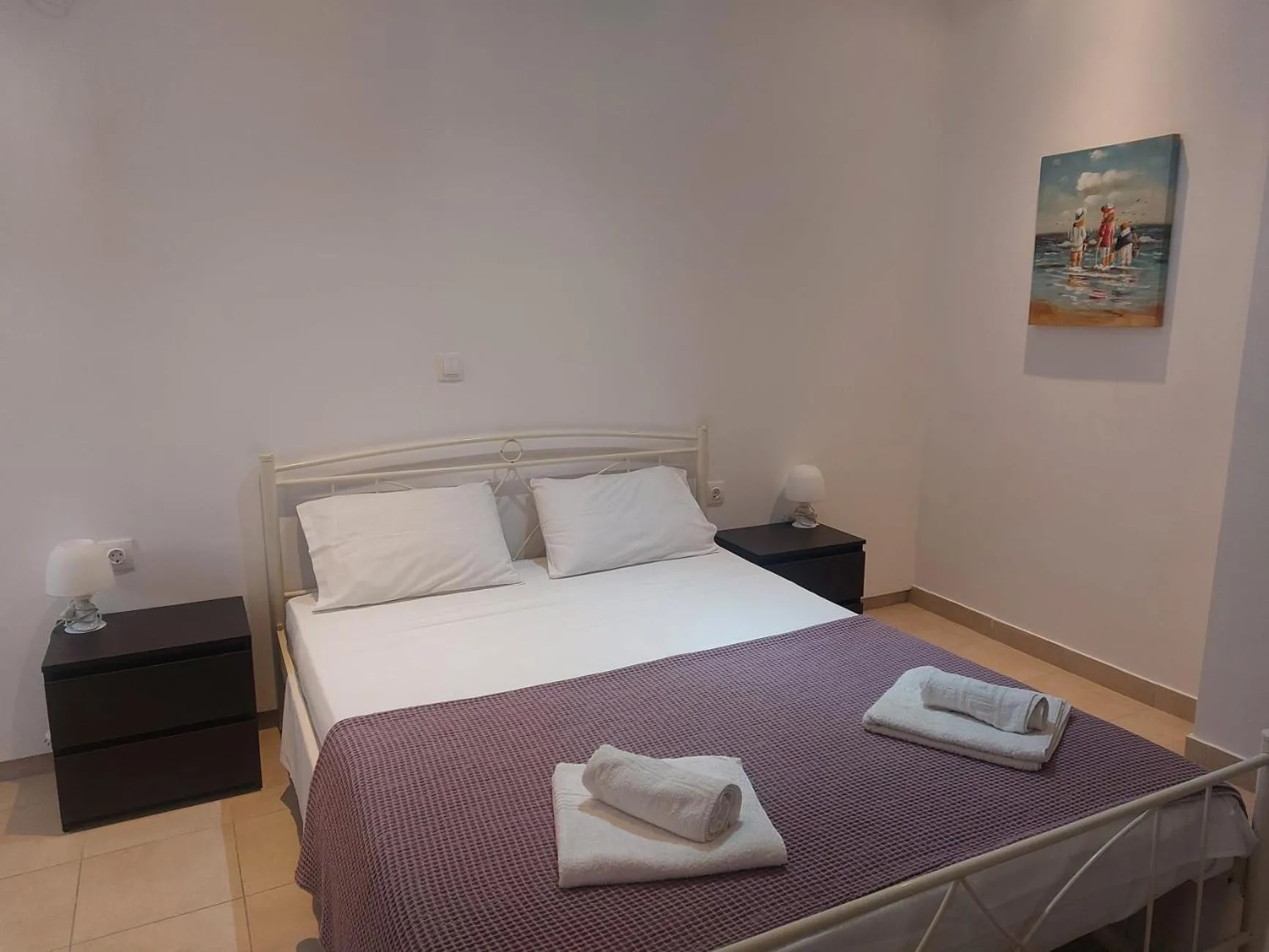 Bed in Foivos Seaside Apartments