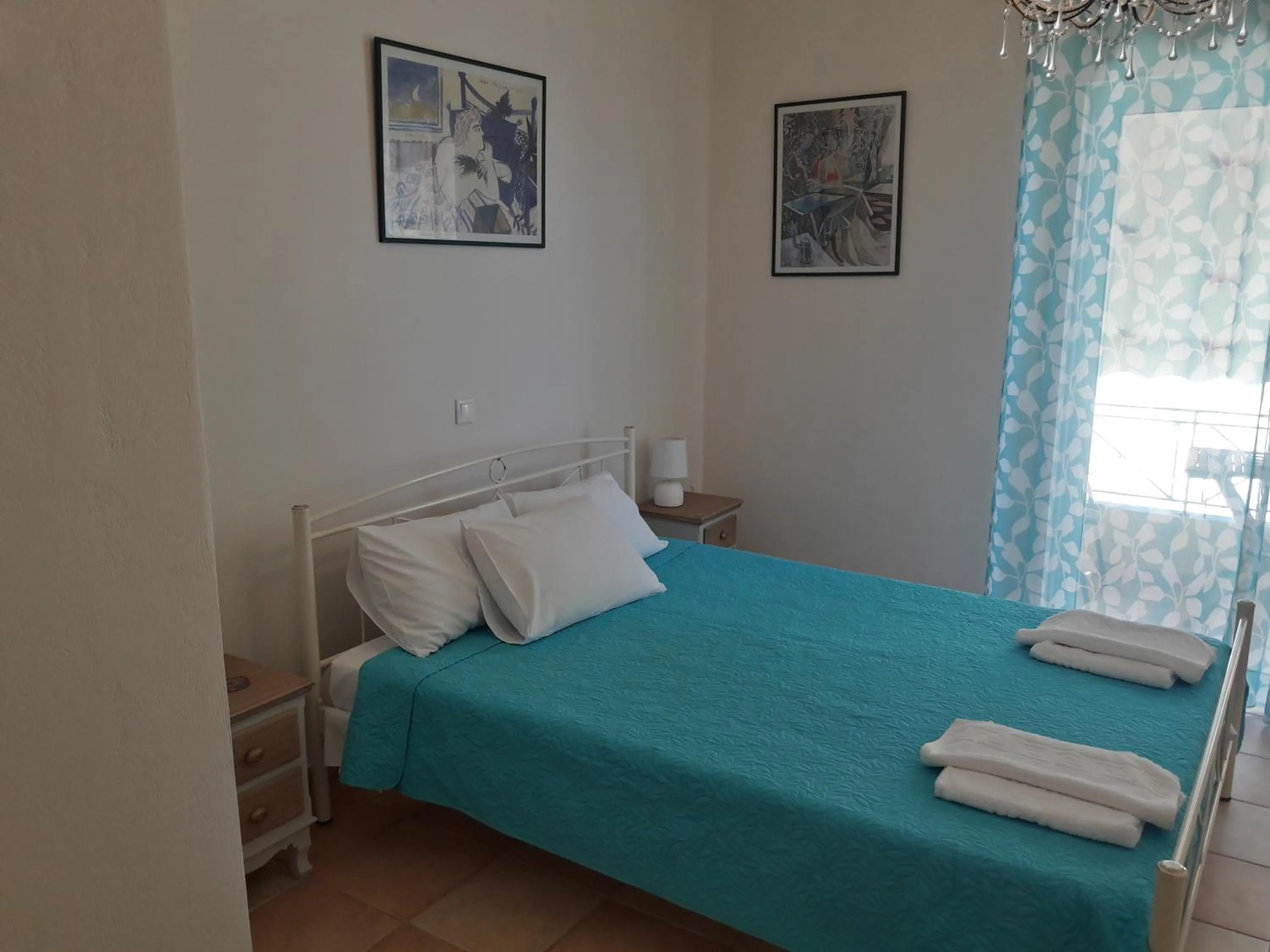 Bed in Foivos Seaside Apartments