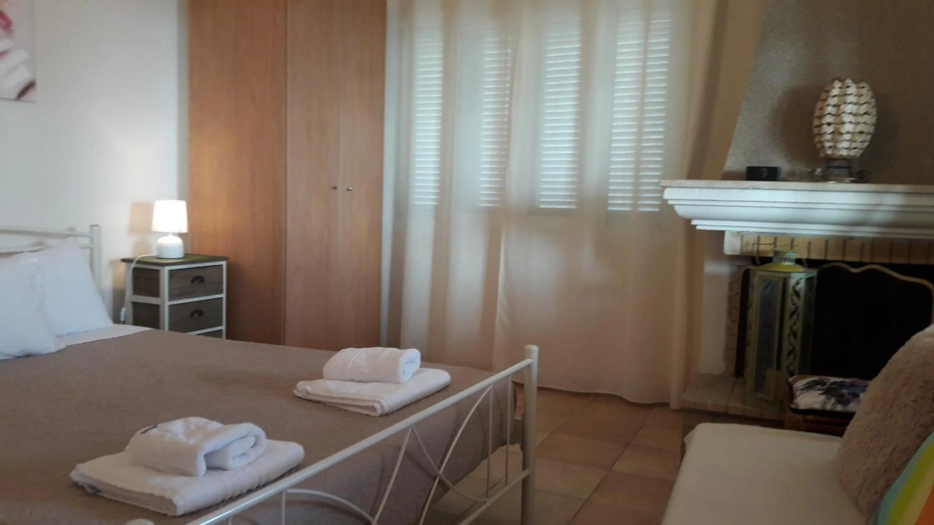 Bed in Foivos Seaside Apartments