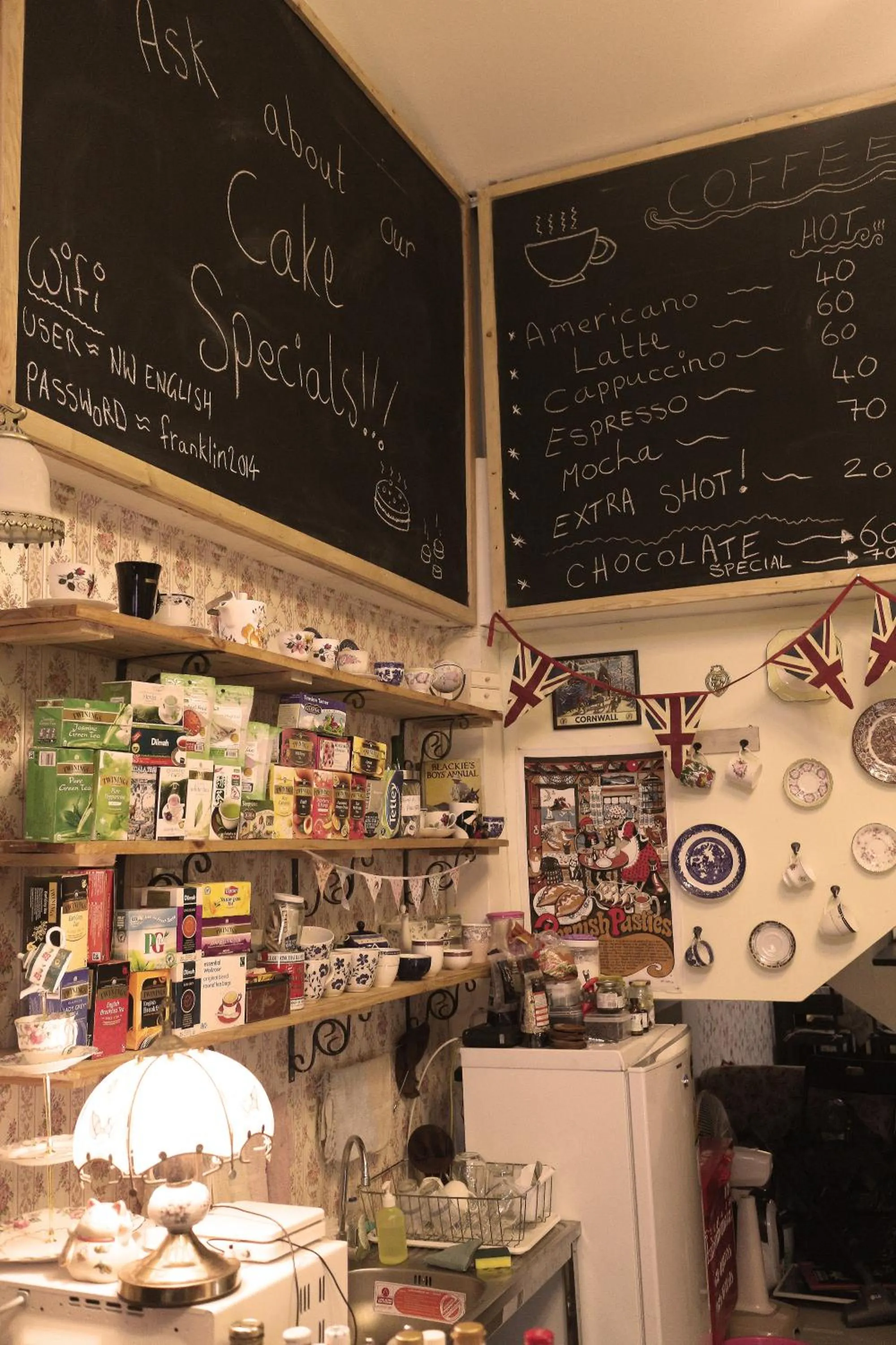 Kitchen or kitchenette in The London Tearoom