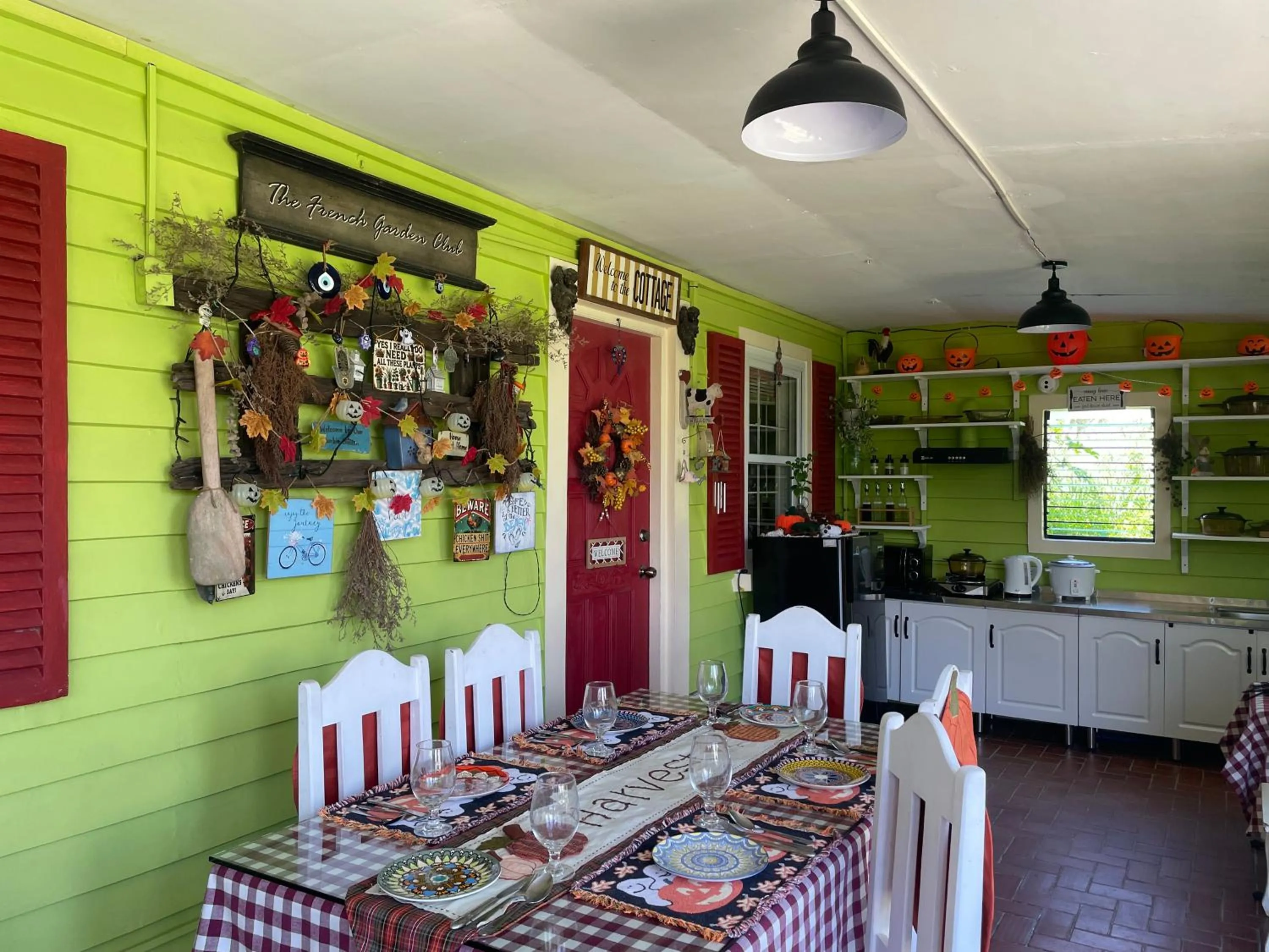 Dining area in Madie's Place B&B with Private Pool in Santa Rosa near Enchanted Kingdom