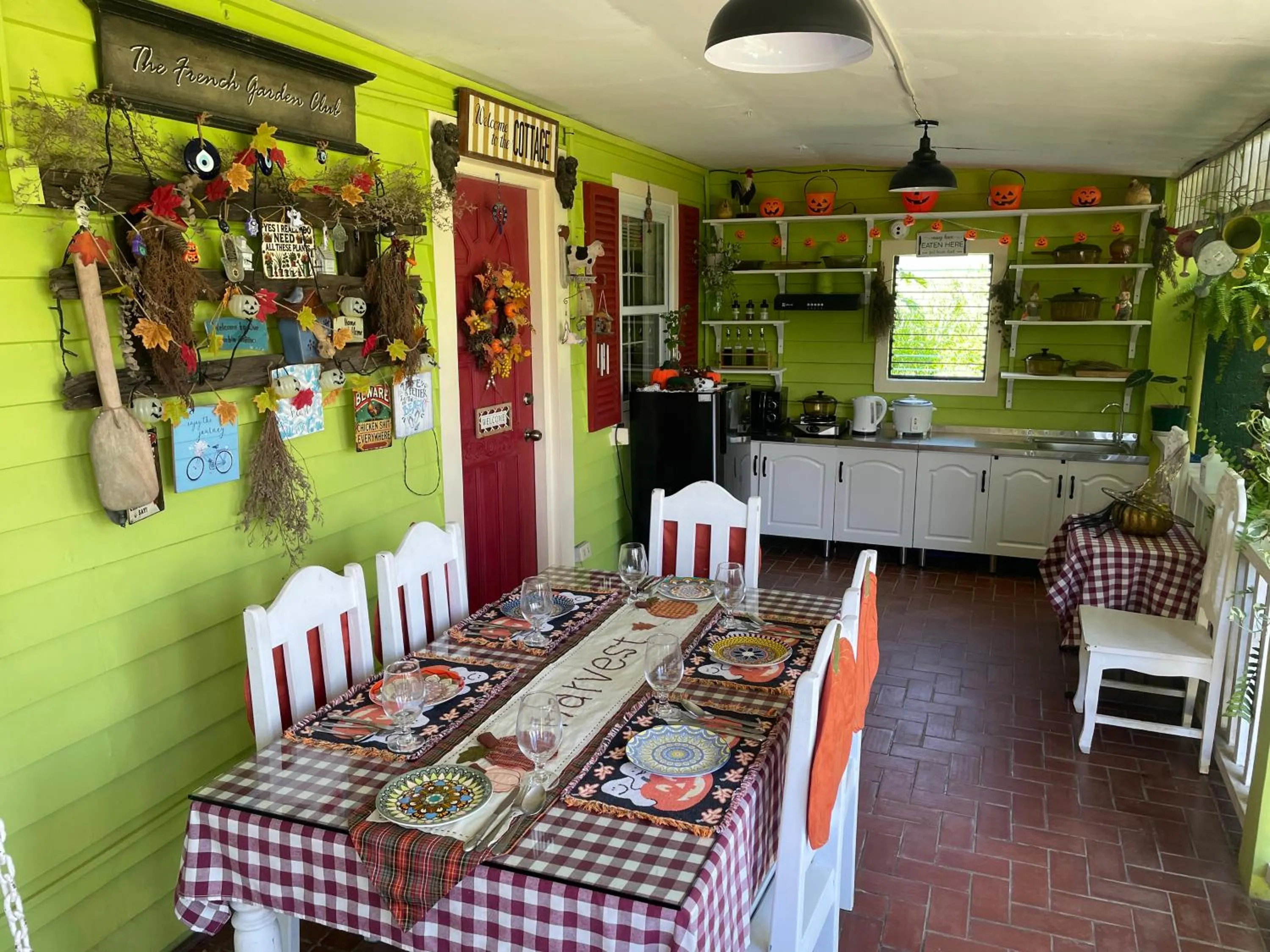 Dining area in Madie's Place B&B with Private Pool in Santa Rosa near Enchanted Kingdom