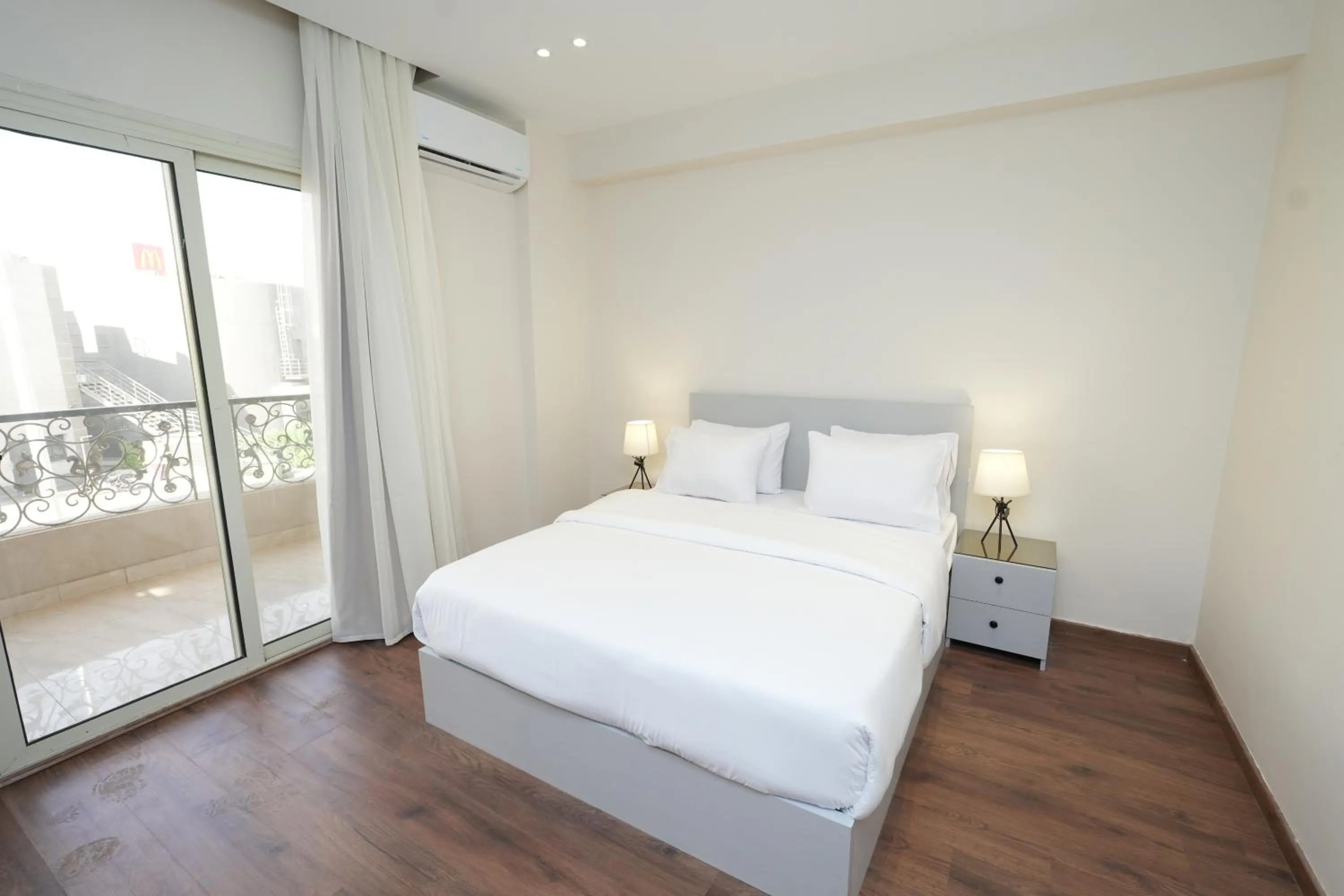 Bed in Settle Inn Banafseg Apartments