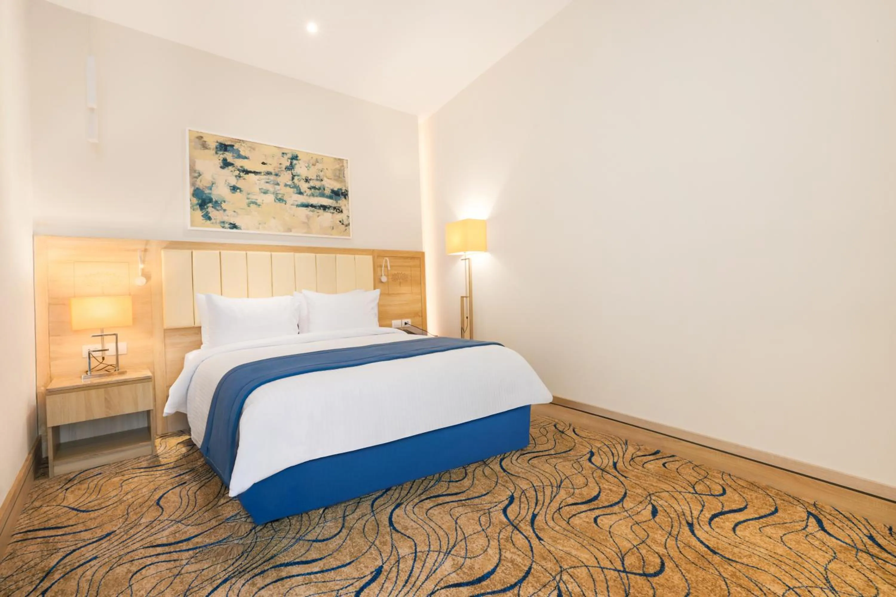 Bed in Helnan Antoniades Palace Hotel