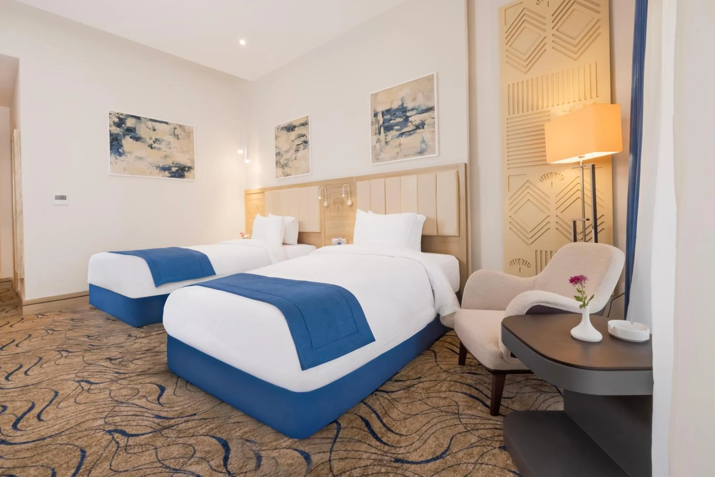 Bed in Helnan Antoniades Palace Hotel