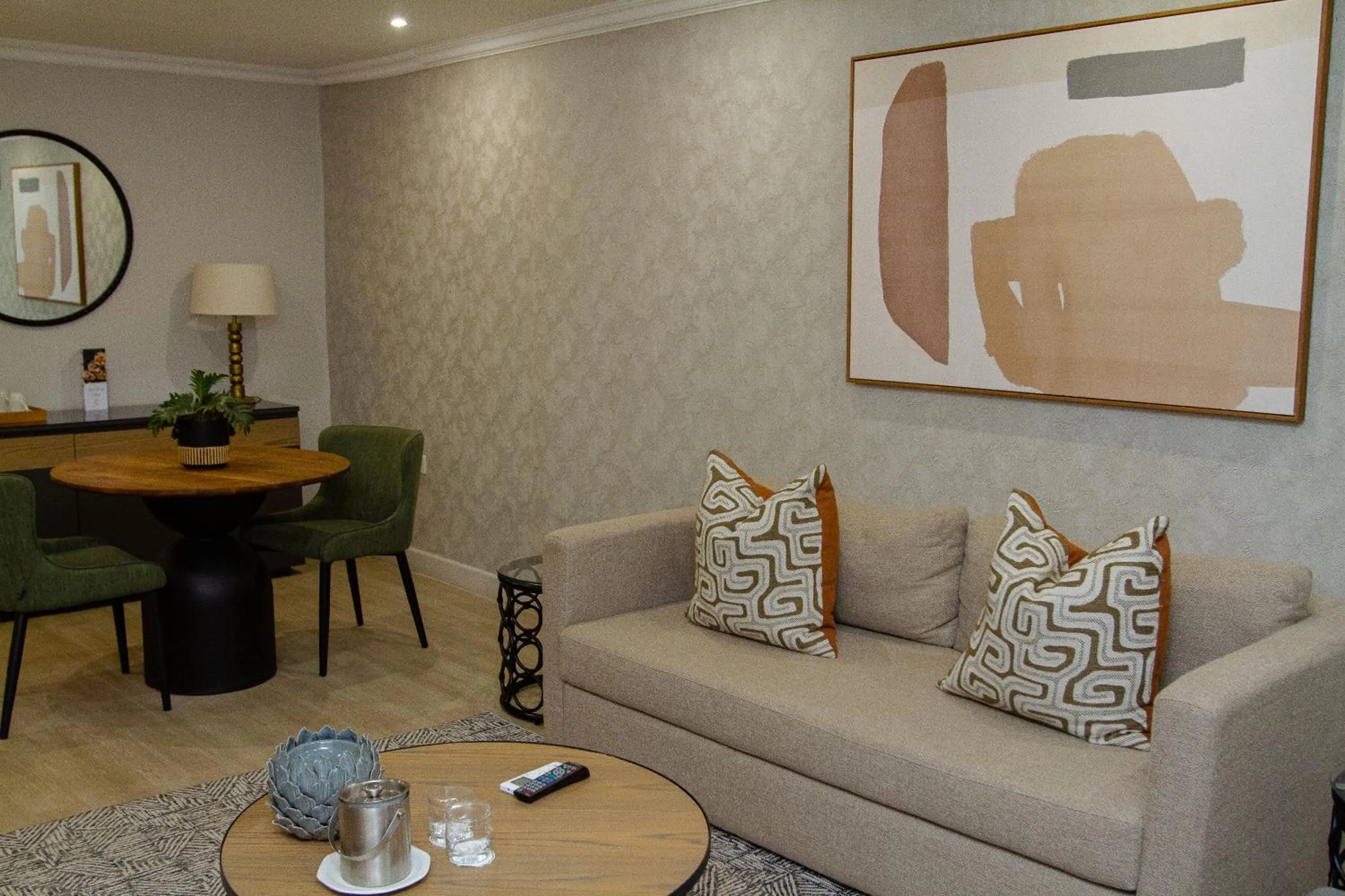 Seating area in Cresta Thapama Hotel