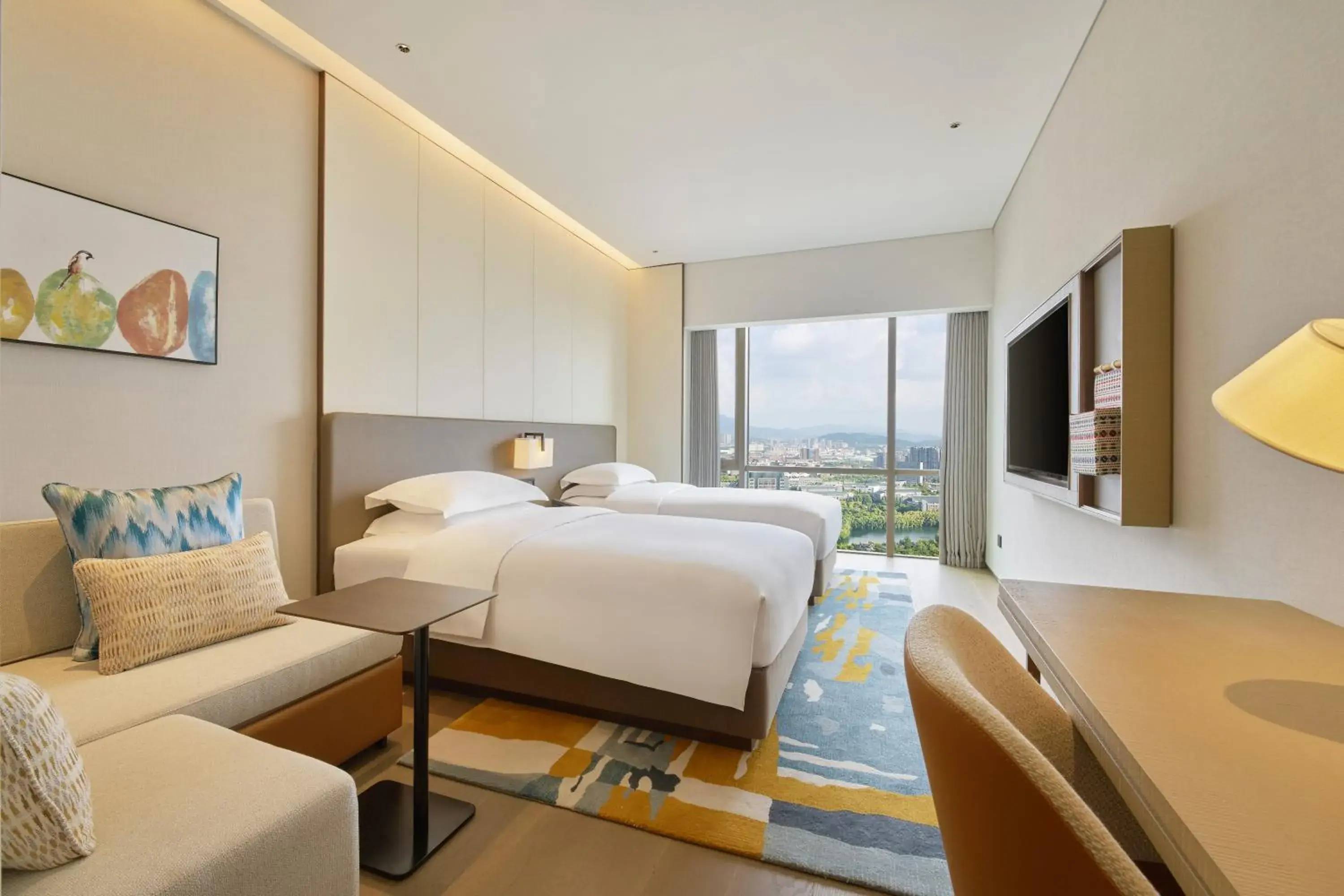 Twin Room with Two Twin Beds and Sofa Bed in Hyatt Place Kunming South Railway Station Twin Room with Two Twin Beds and Sofa Bed in Hyatt Place Kunming South Railway Station