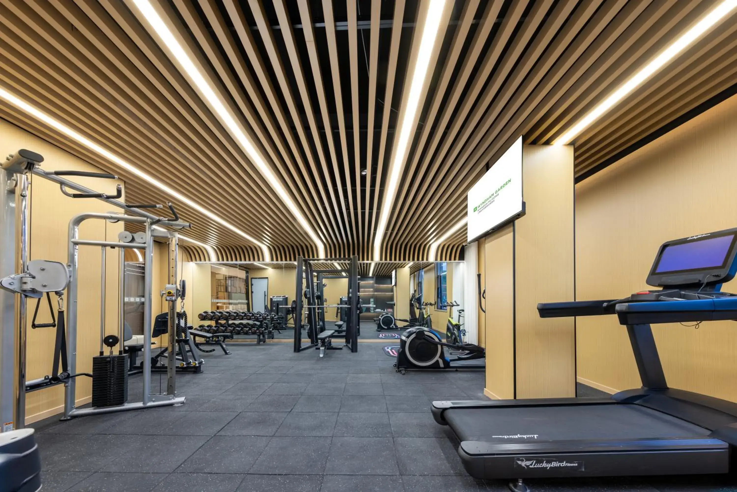 Fitness centre/facilities in 上海浦东温德姆花园酒店 Wyndham Garden Shanghai Pudong Fitness centre/facilities in 上海浦东温德姆花园酒店 Wyndham Garden Shanghai Pudong