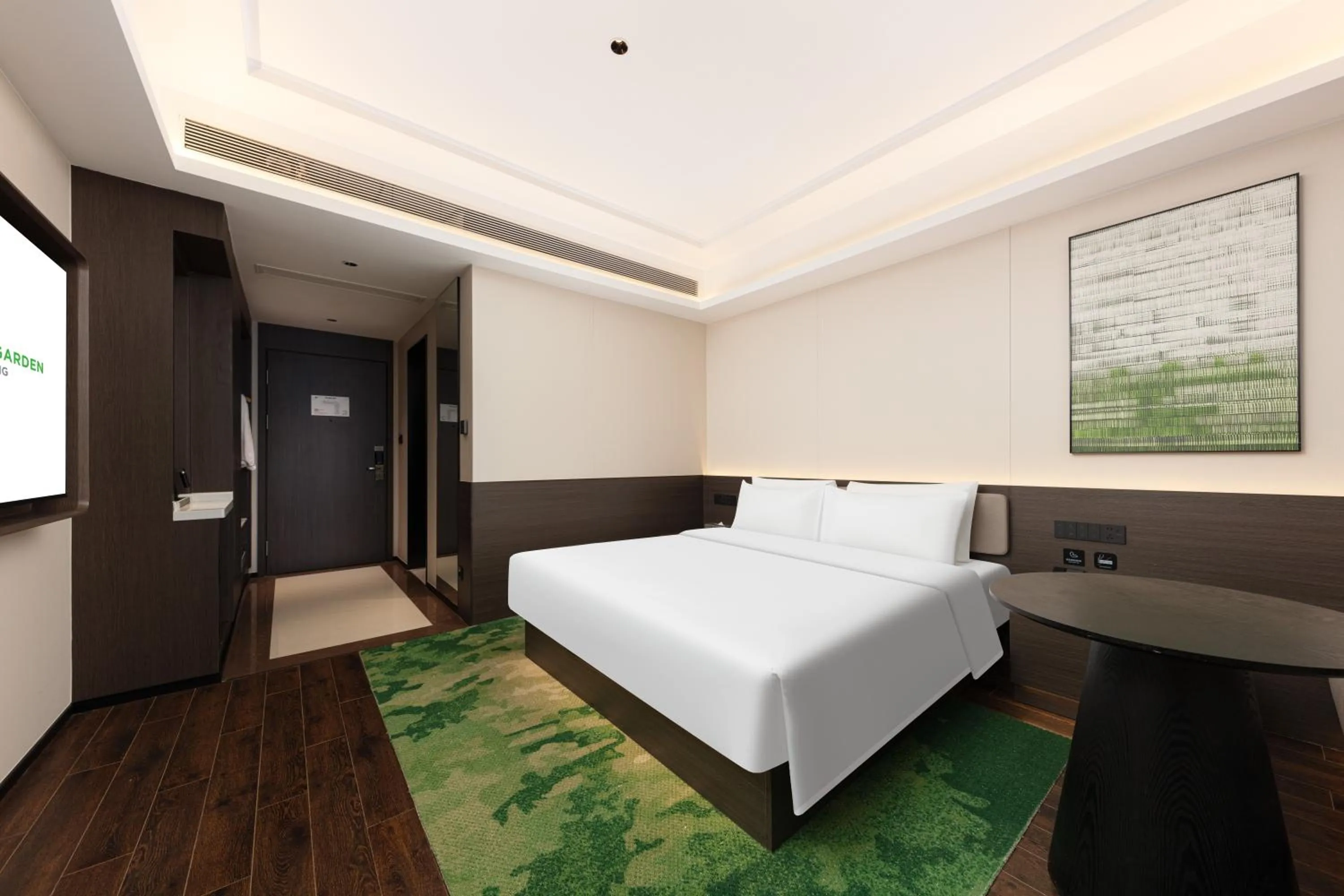 Bed in 上海浦东温德姆花园酒店 Wyndham Garden Shanghai Pudong