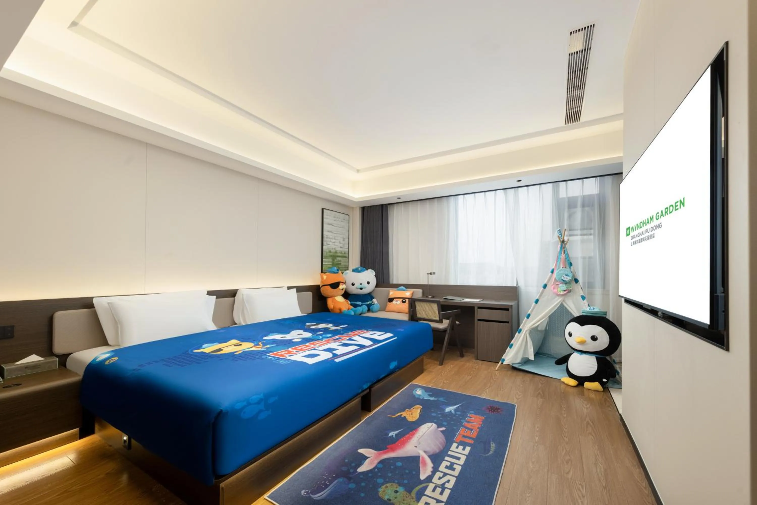 Photo of the whole room, Bed in 上海浦东温德姆花园酒店 Wyndham Garden Shanghai Pudong