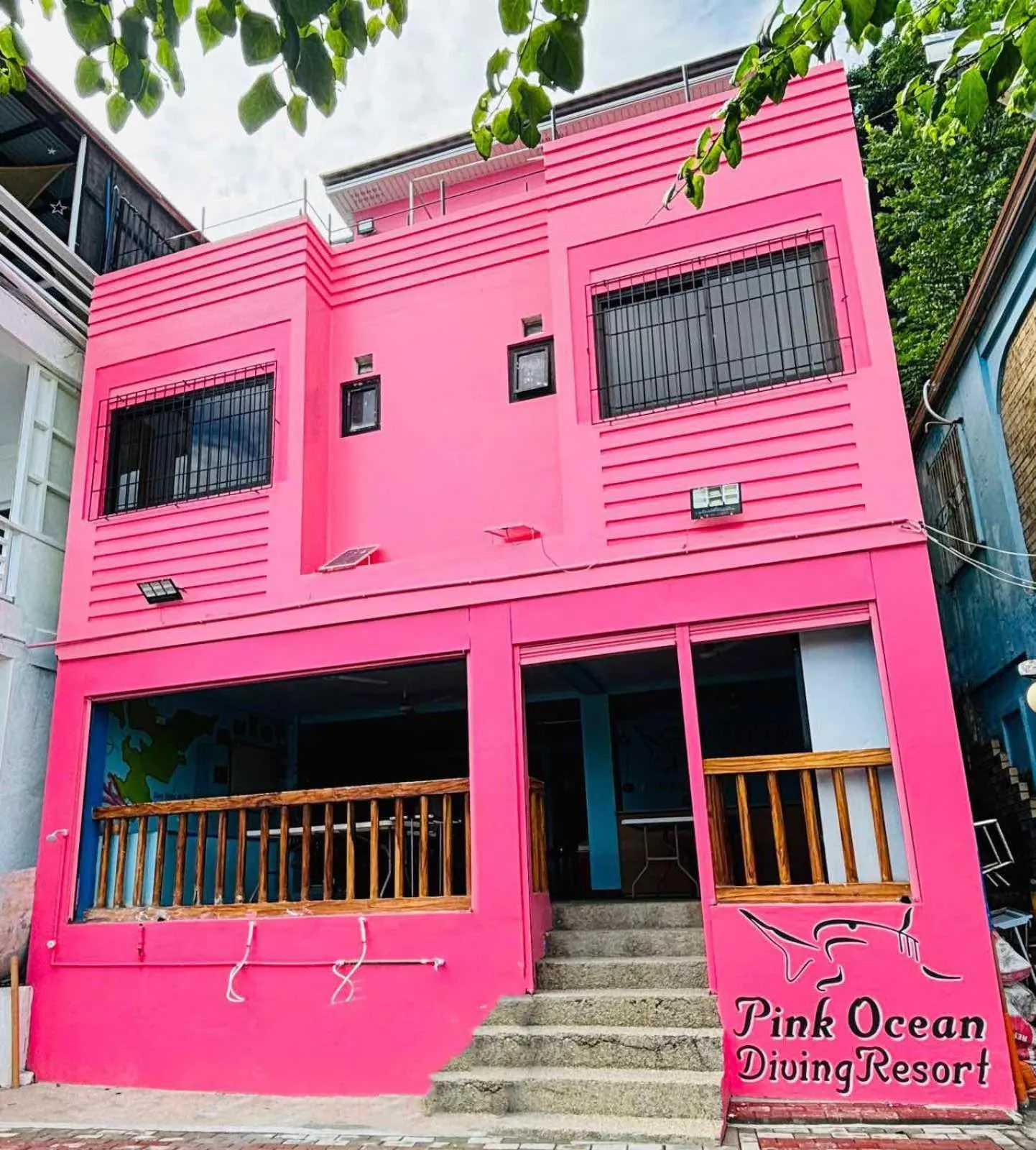 Property building in Pink Ocean Diving Resort Sabang Puerto Galera