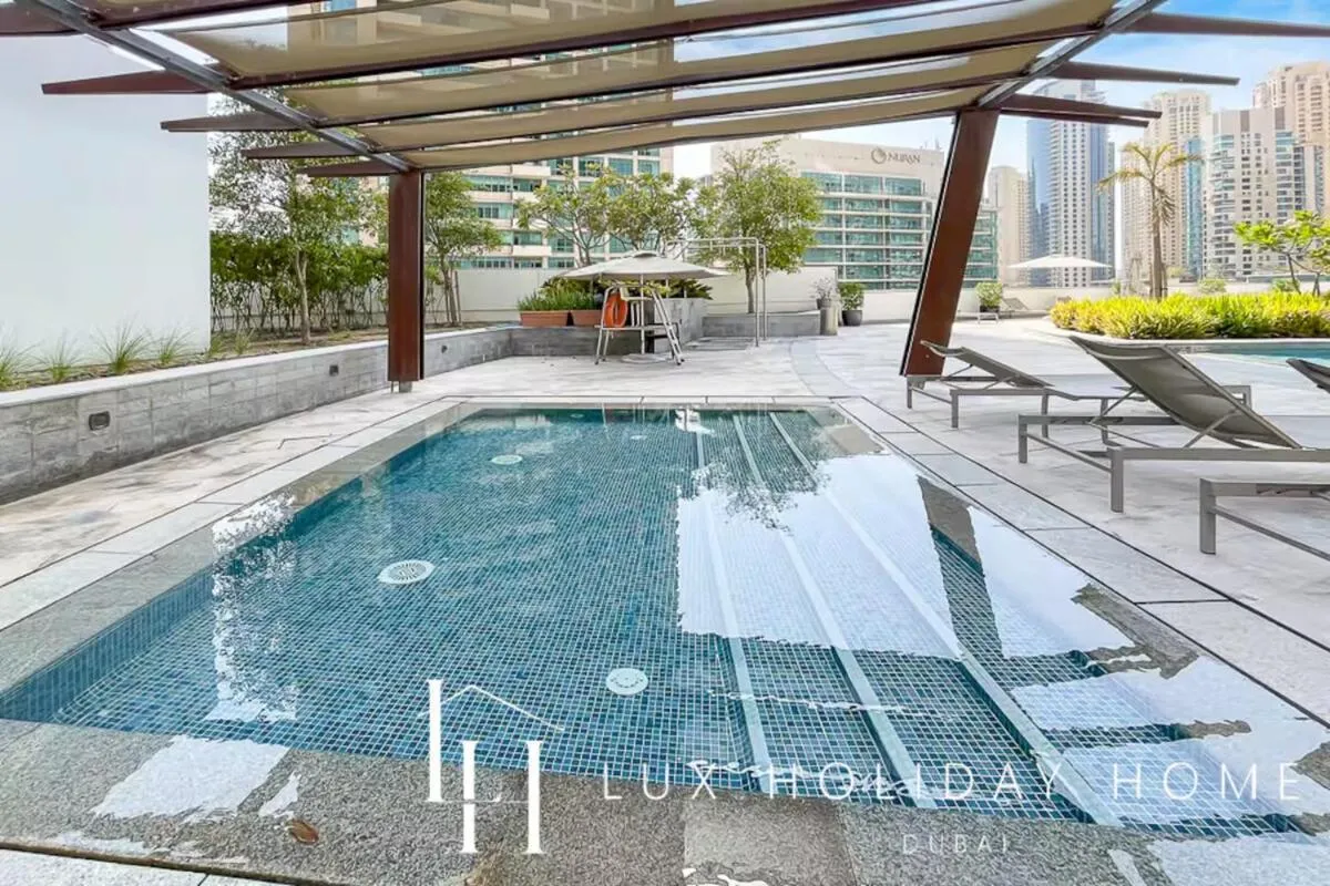 Swimming pool in LUX The Silverene Marina View Studio 2