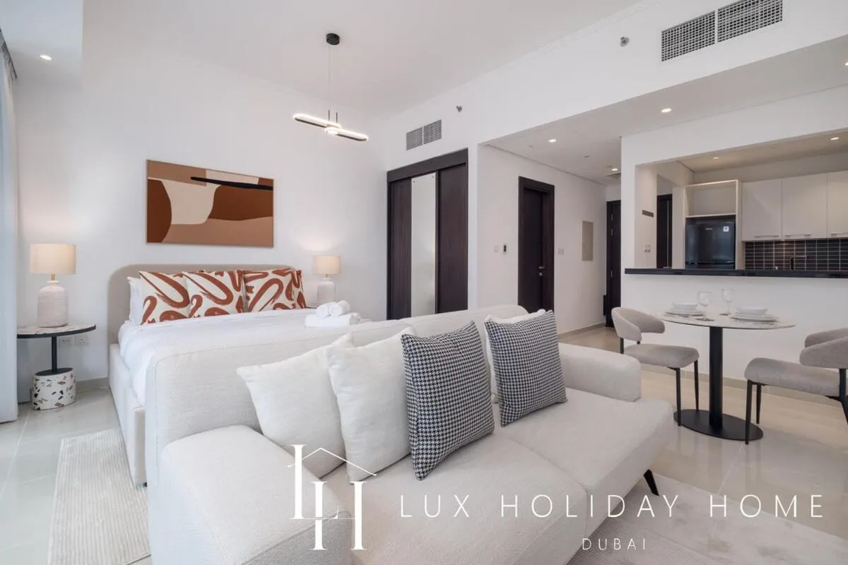 Seating area in LUX The Silverene Marina View Studio 2