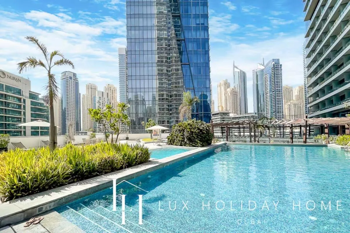 Swimming pool in LUX The Silverene Marina View Studio 2