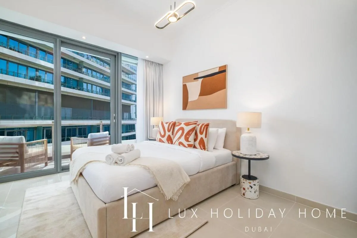 Bed in LUX The Silverene Marina View Studio 2