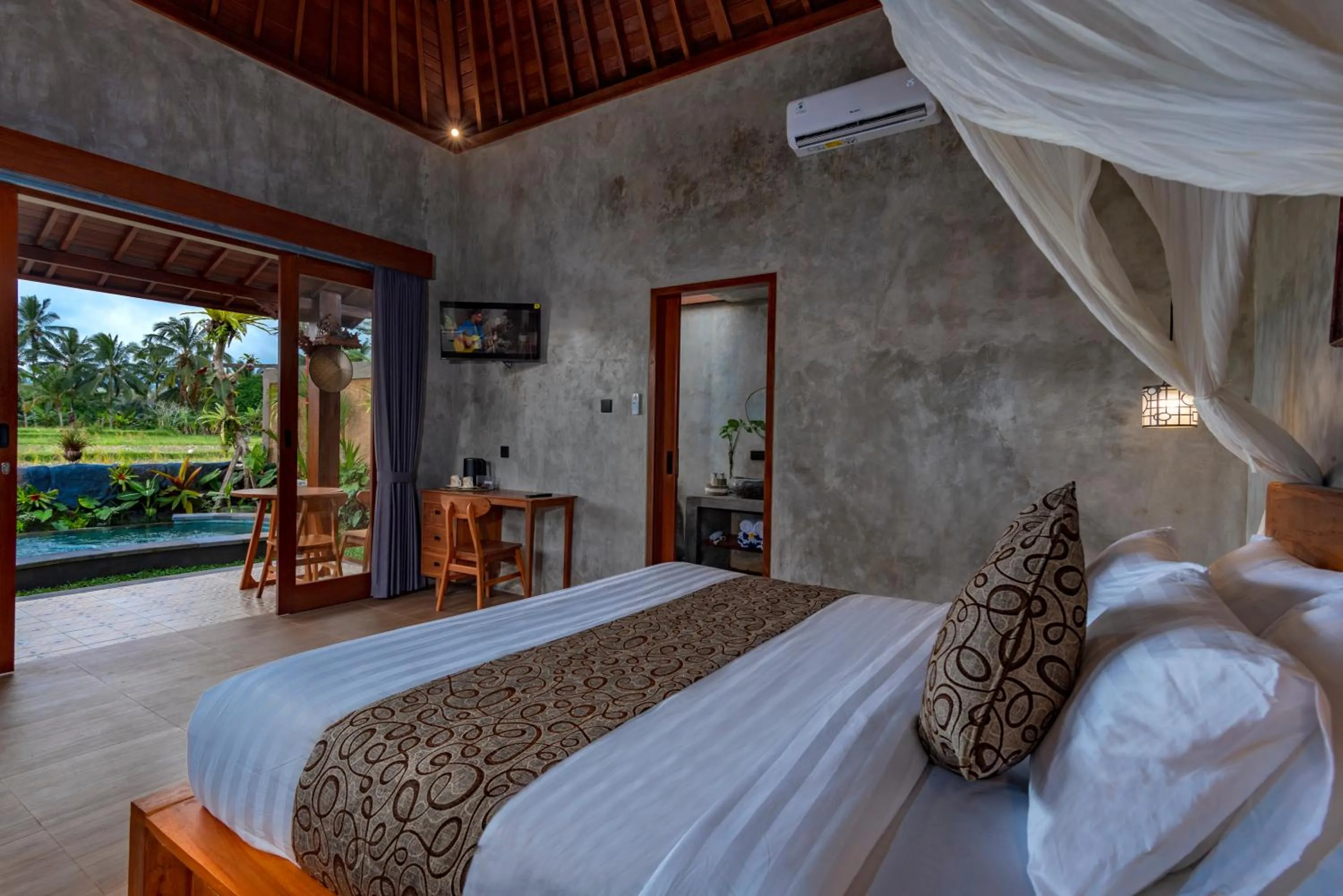 Natural landscape, Bed in Seelong Villa Ubud by Dhananjaya Hospitality