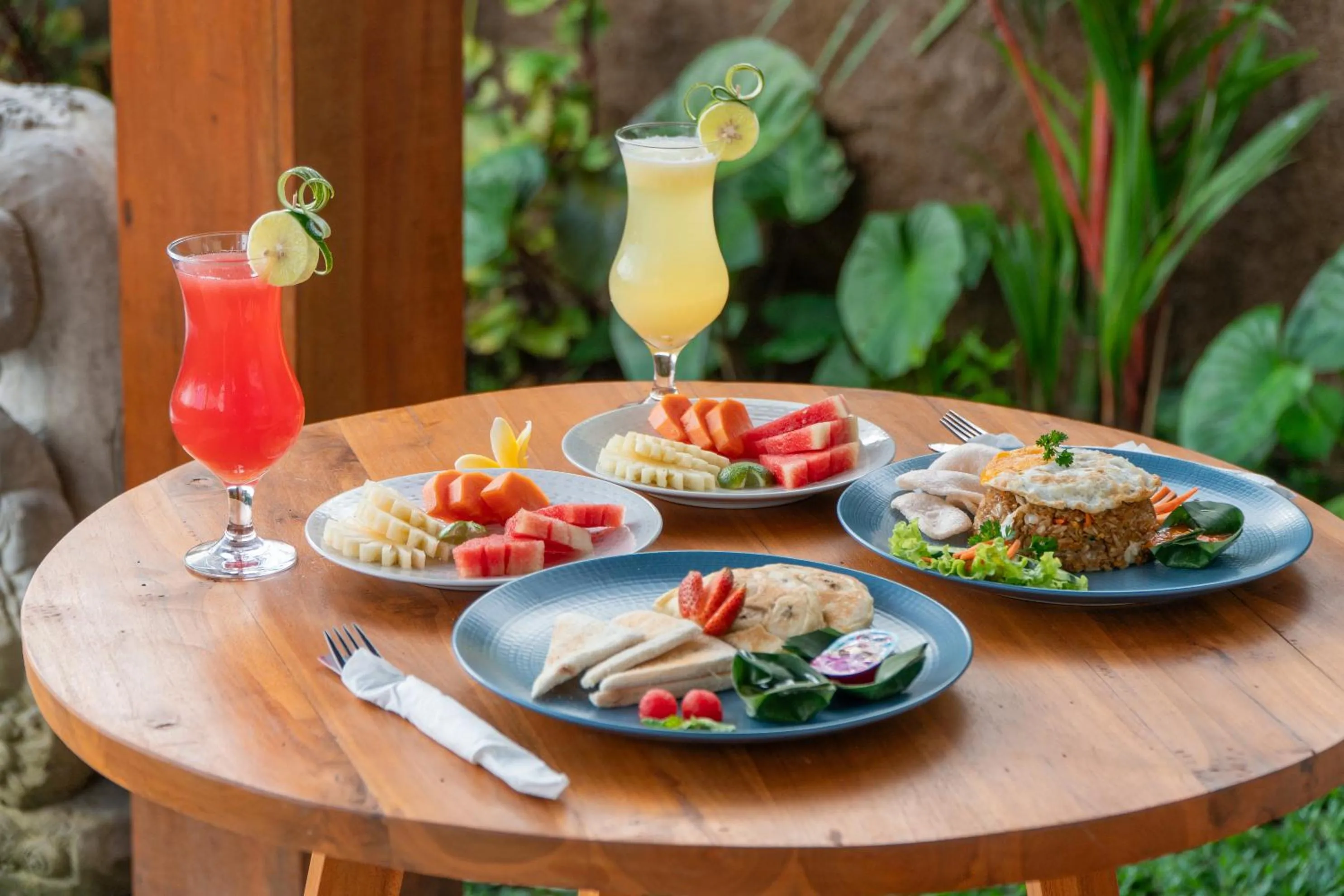 Breakfast in Seelong Villa Ubud by Dhananjaya Hospitality