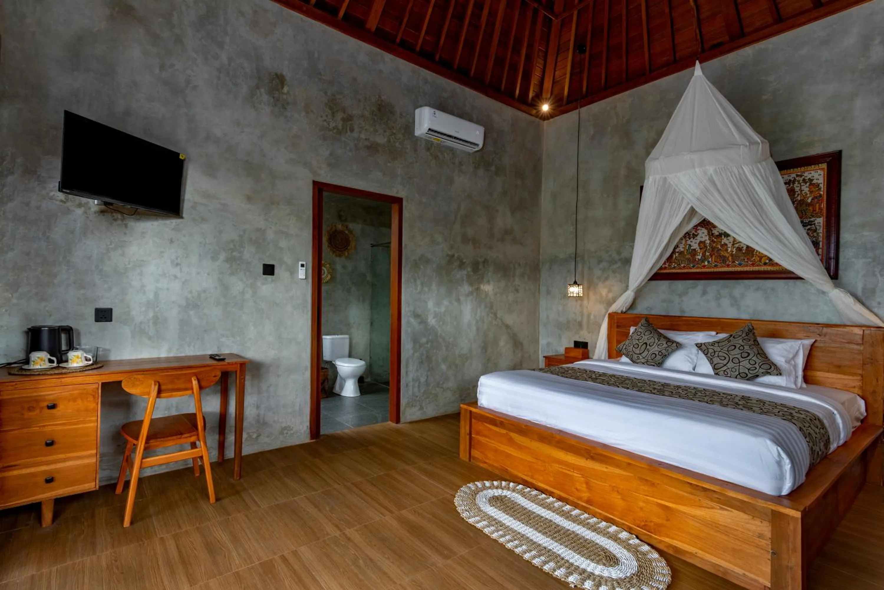 TV and multimedia, Bed in Seelong Villa Ubud by Dhananjaya Hospitality