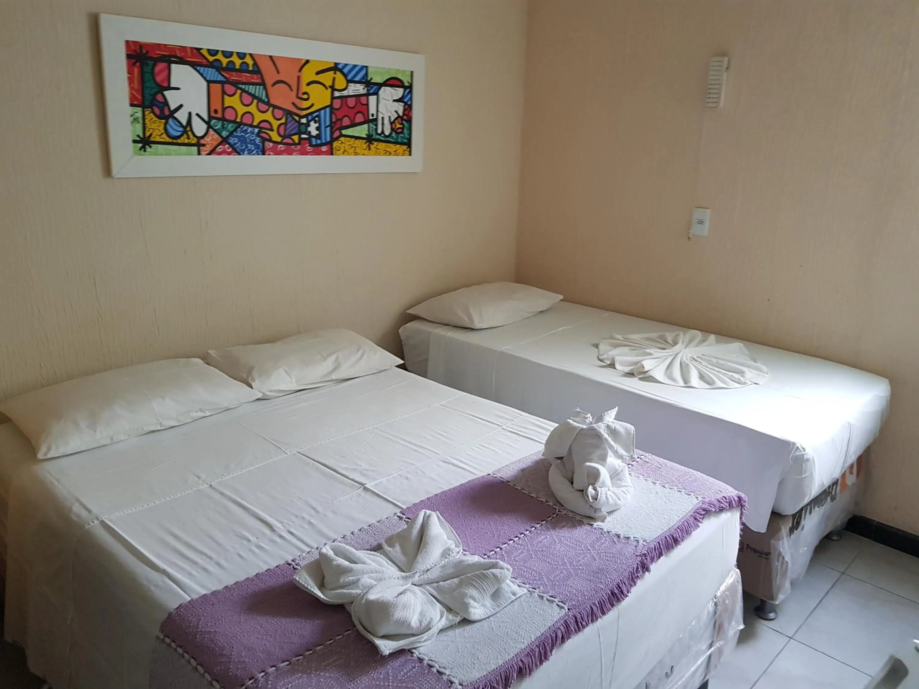 Bed in Pousada Terra Garrida