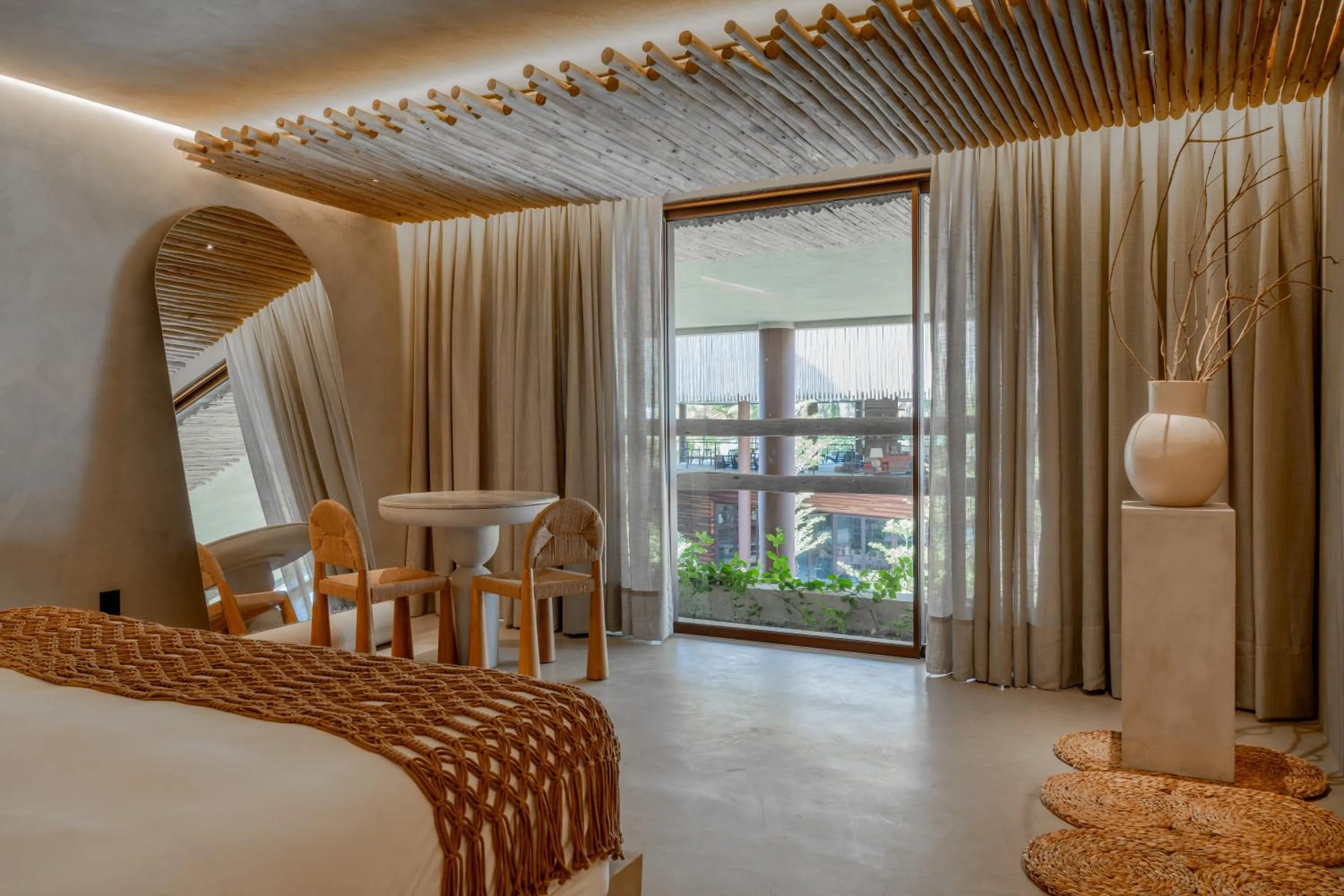 View (from property/room), Bed in Mana Cumbuco Hotel