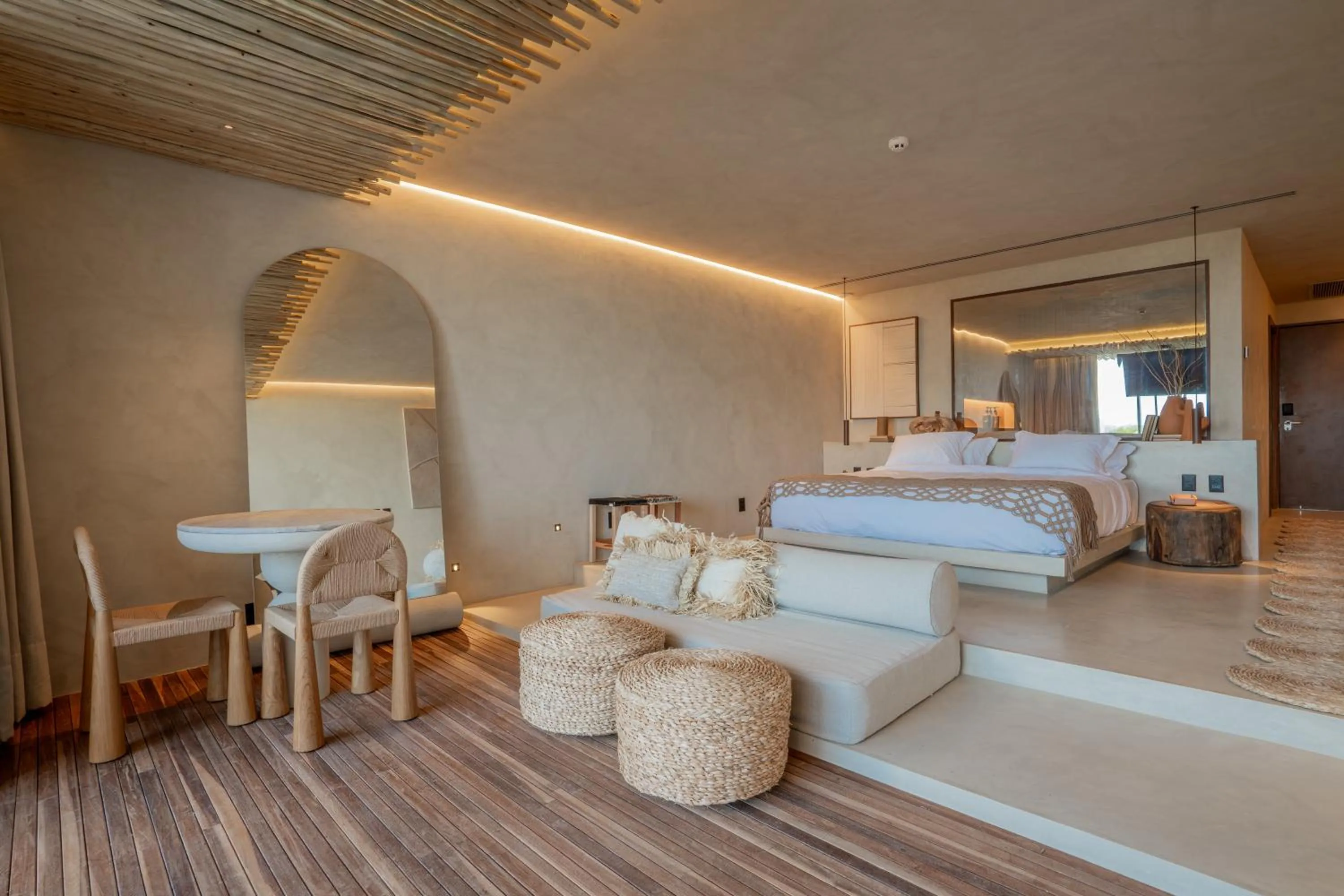 Bed in Mana Cumbuco Hotel