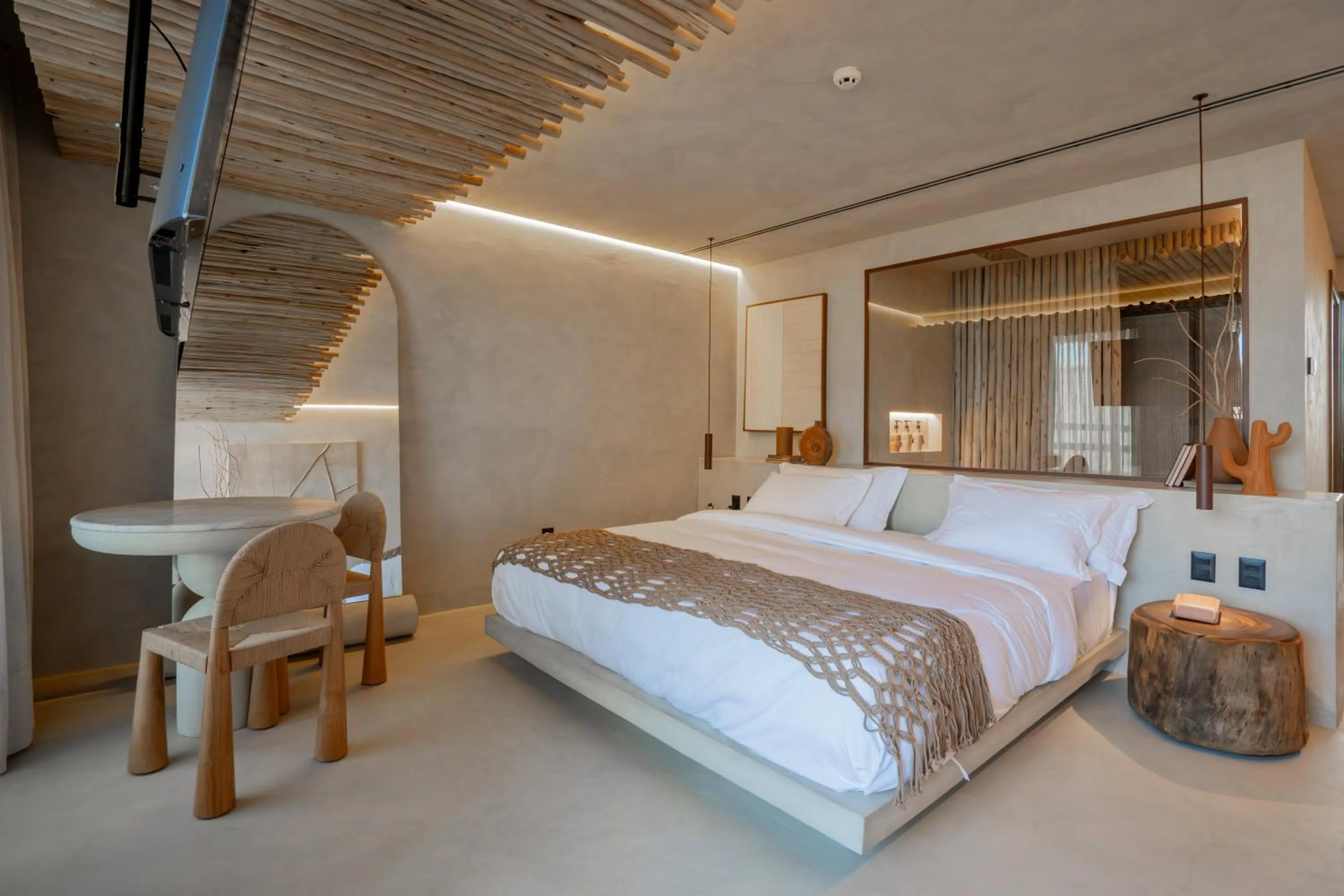 Bed in Mana Cumbuco Hotel