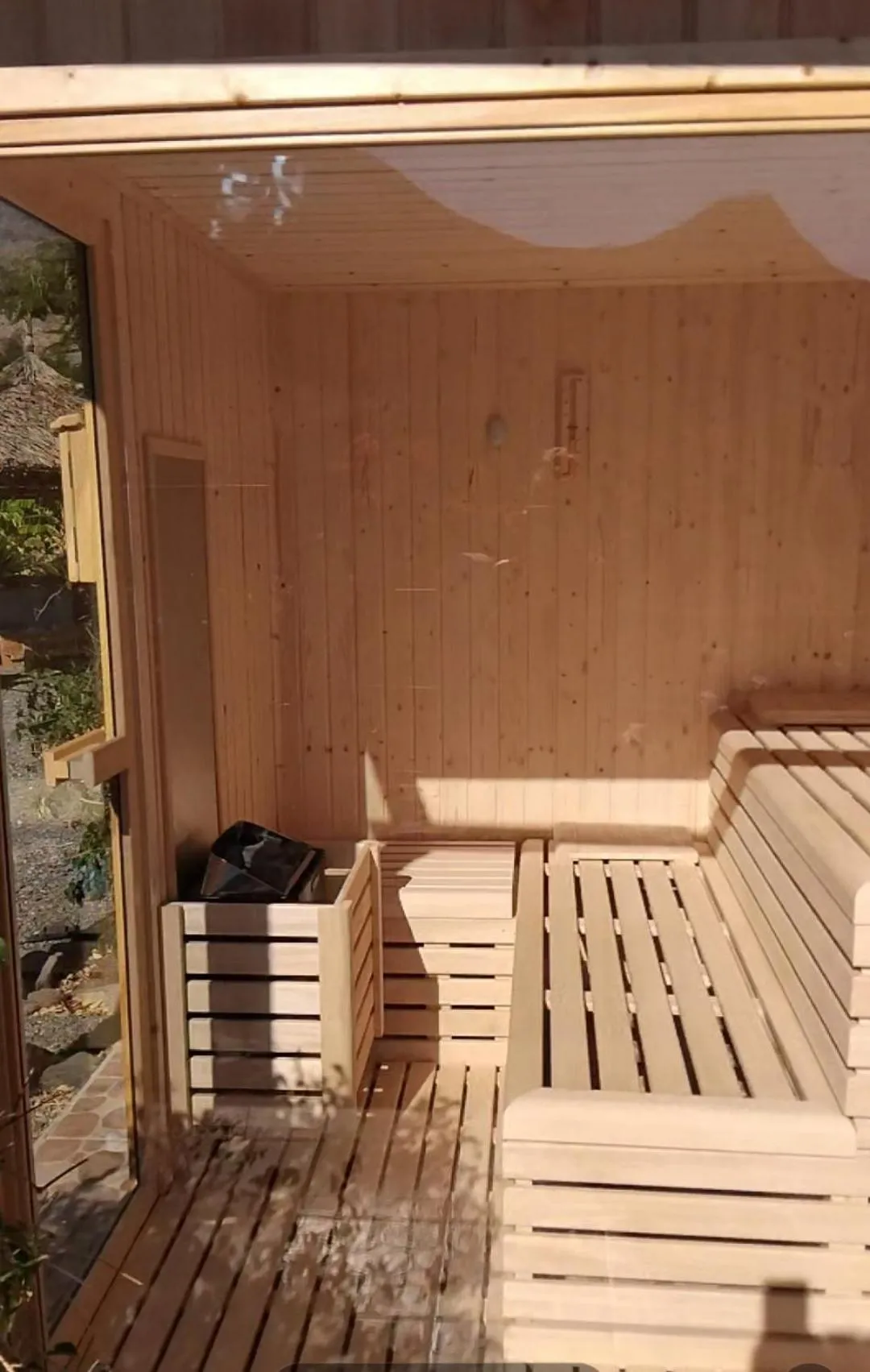 Sauna in Hotel Masai Mara Appartements & Glamping
