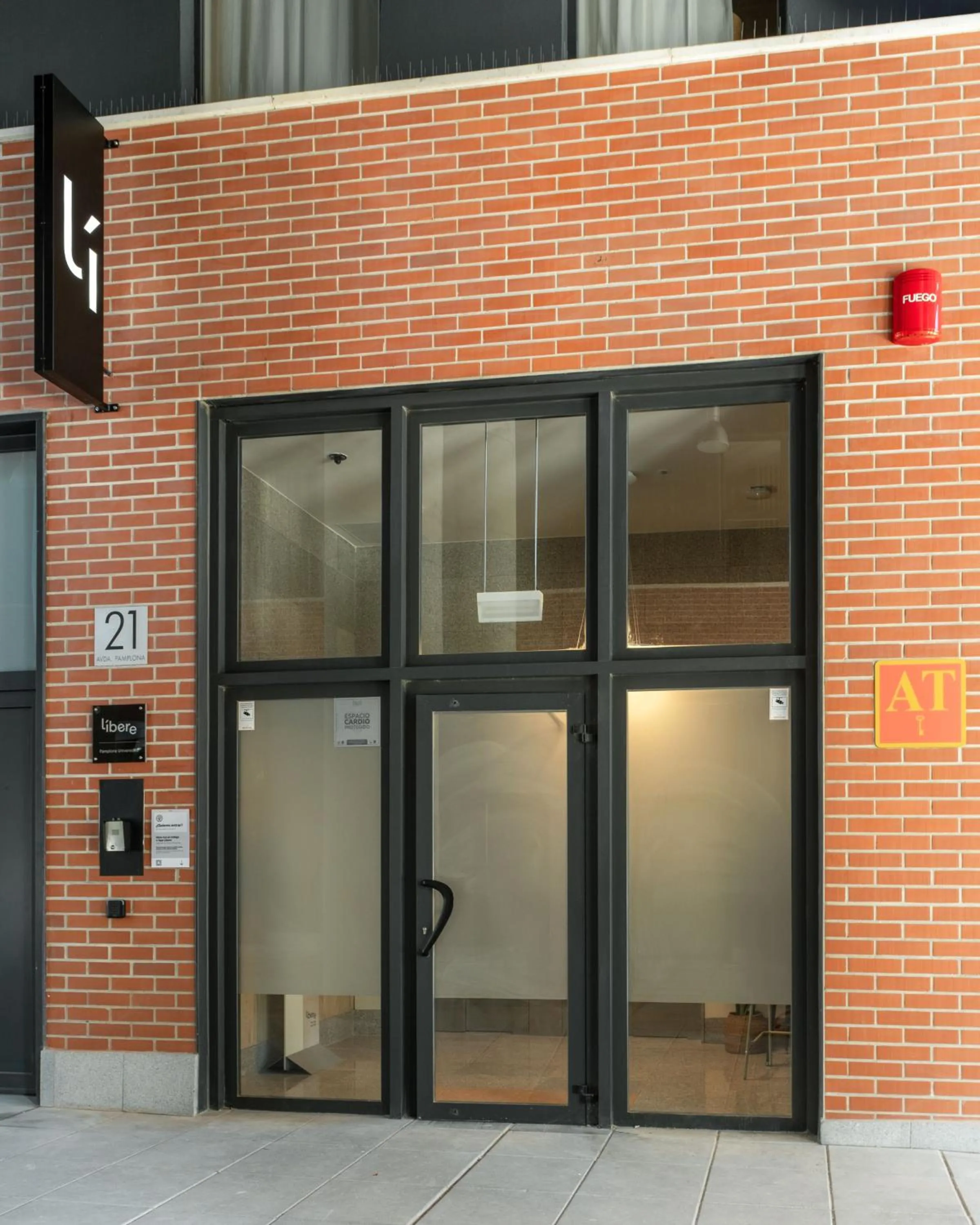 Facade/entrance in Líbere Pamplona Universidad