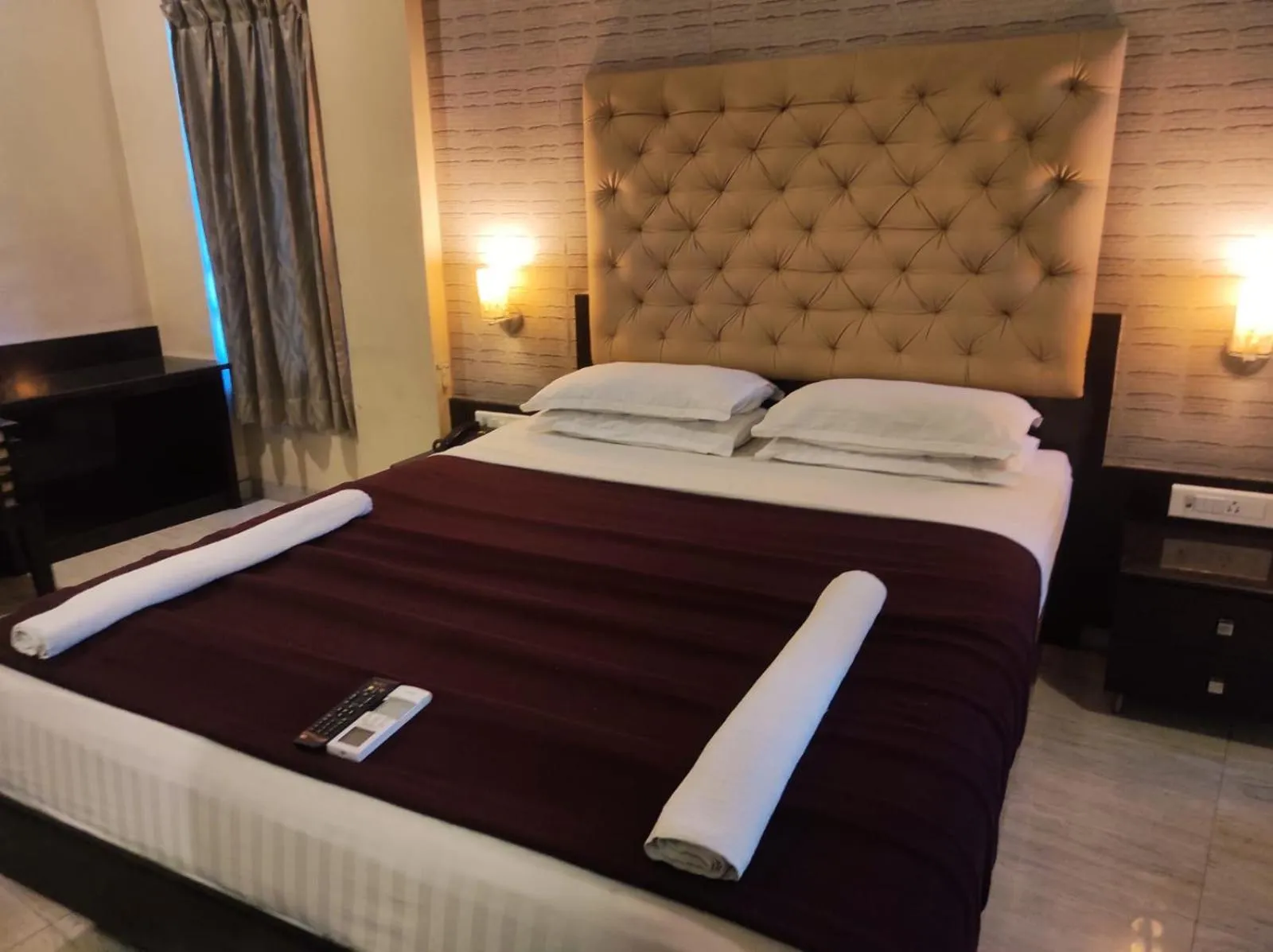 Bed in Hotel Vaishnavi