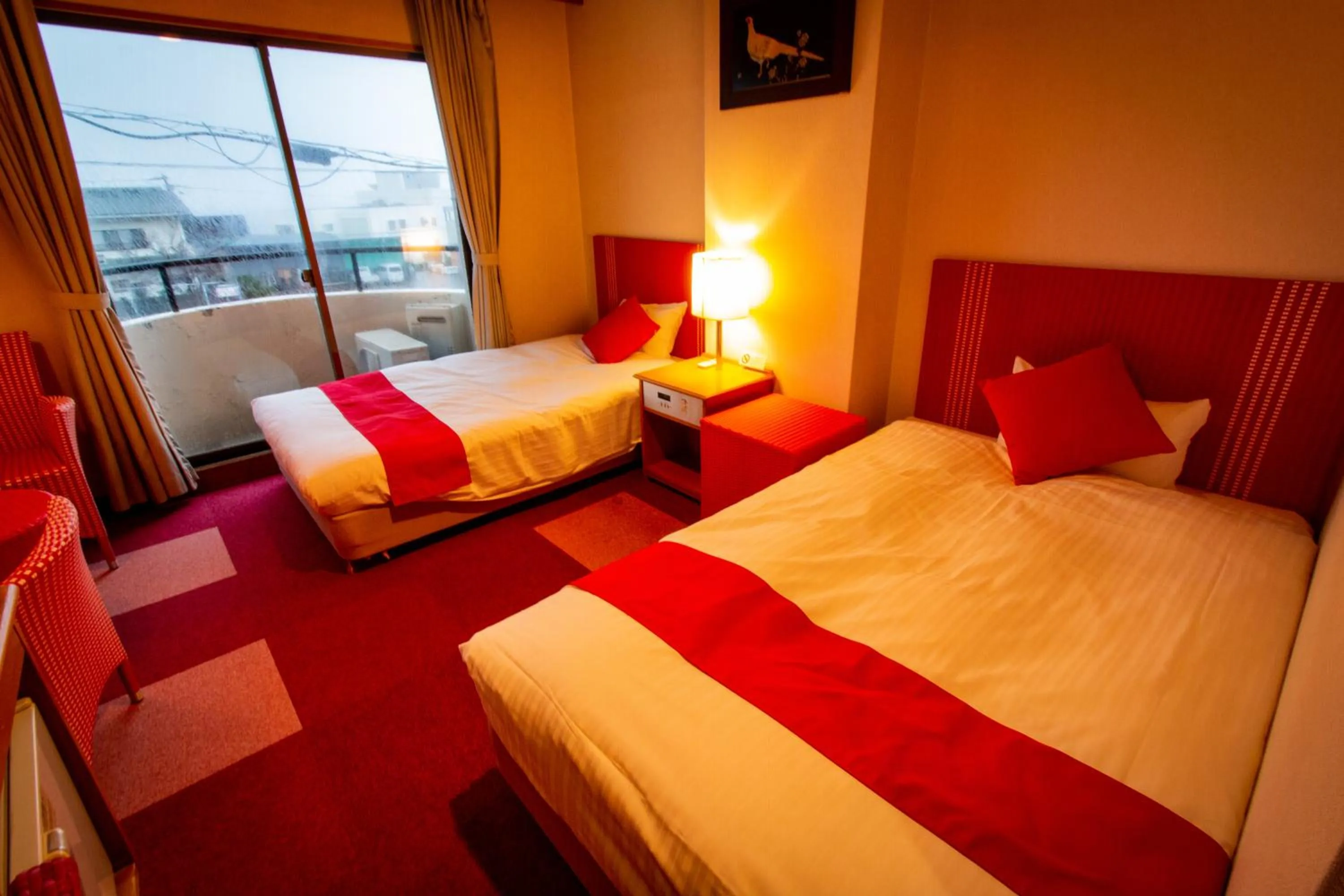 Bed in SPA Inn Shirahama