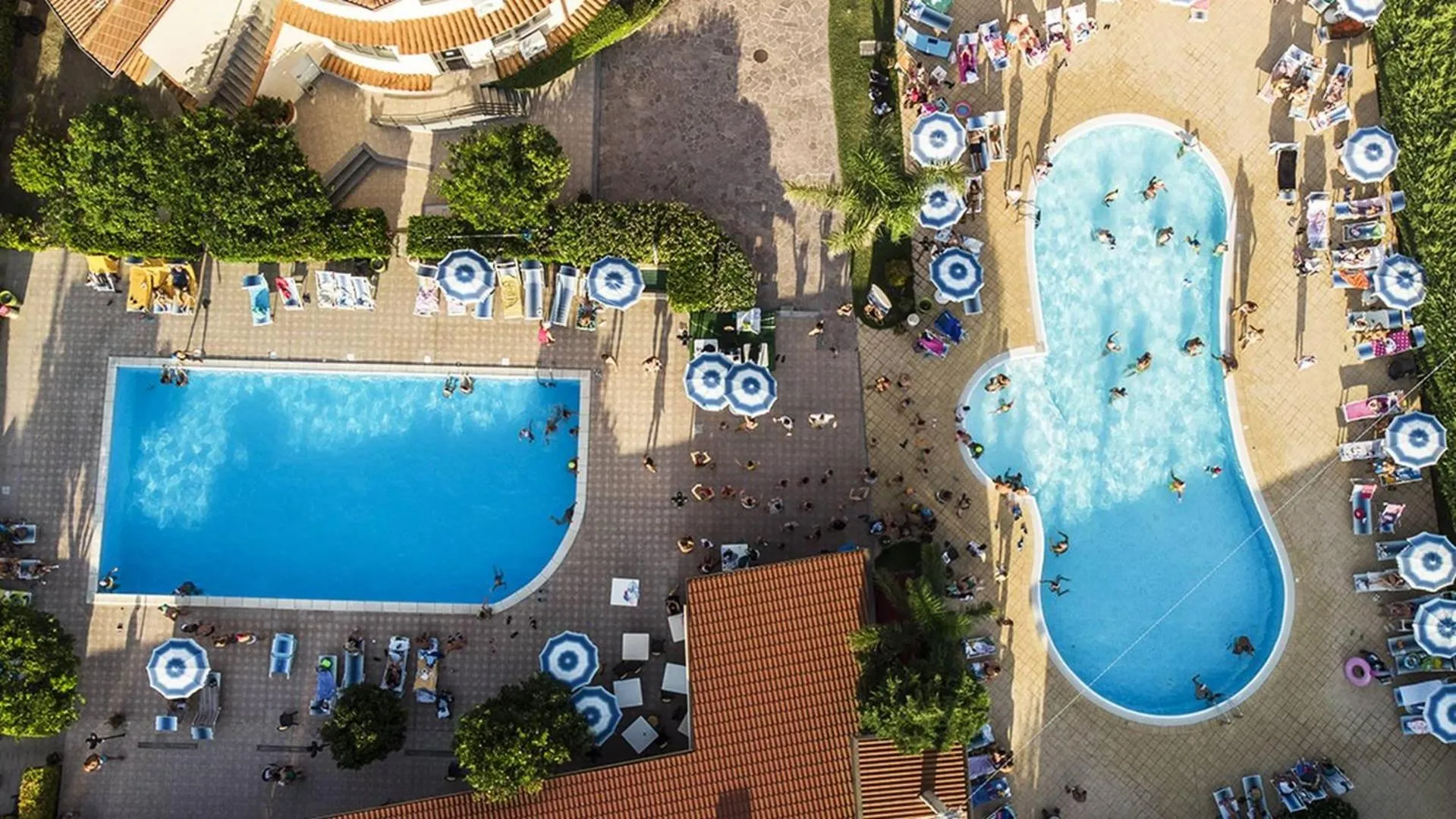 Bird's eye view, Pool View in Villaggio & Residence Club Aquilia