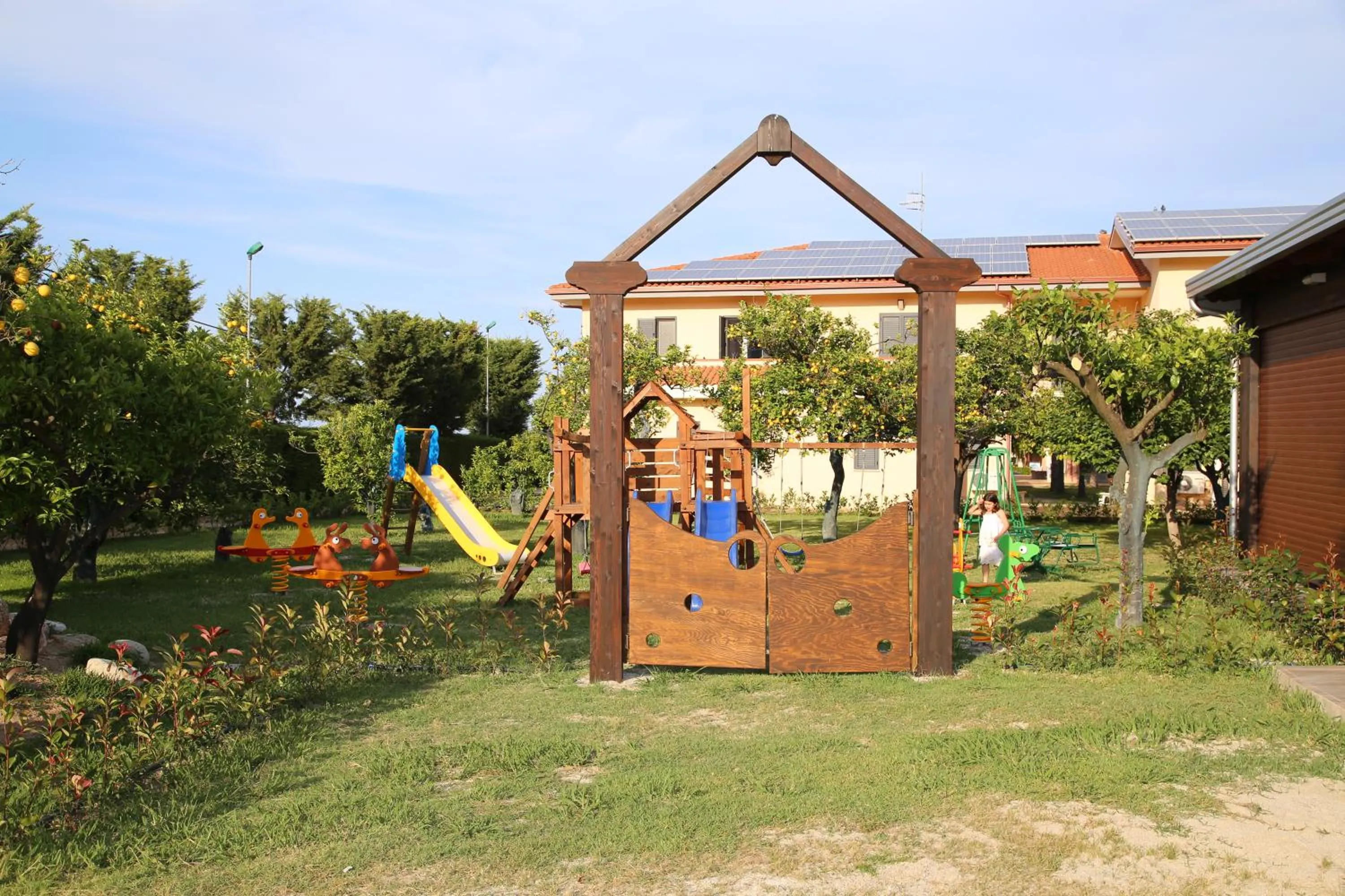 Facade/entrance, Children's Play Area in Villaggio & Residence Club Aquilia