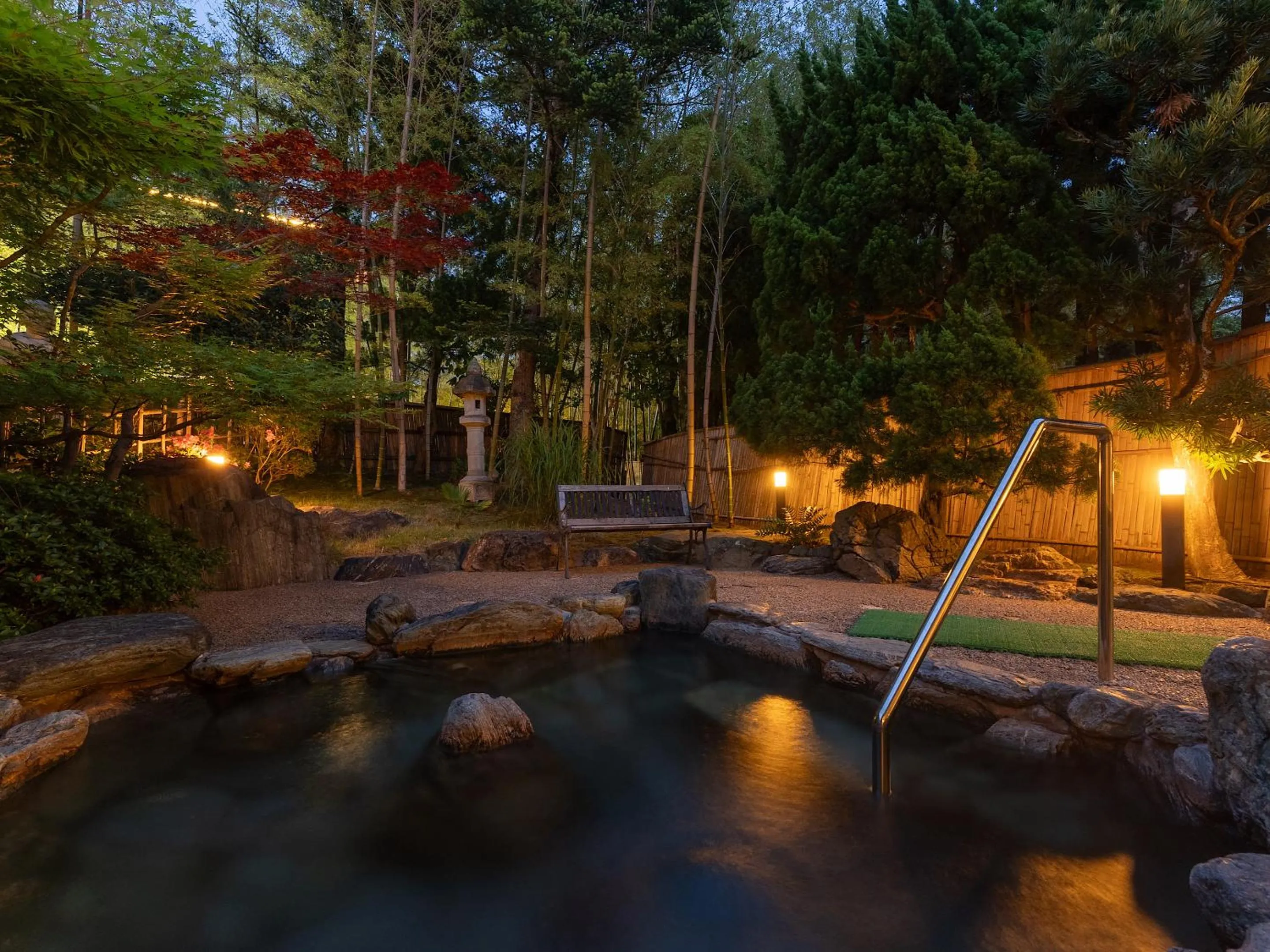 Open Air Bath in Livemax Resort Yuhigaura Kitu Onsen