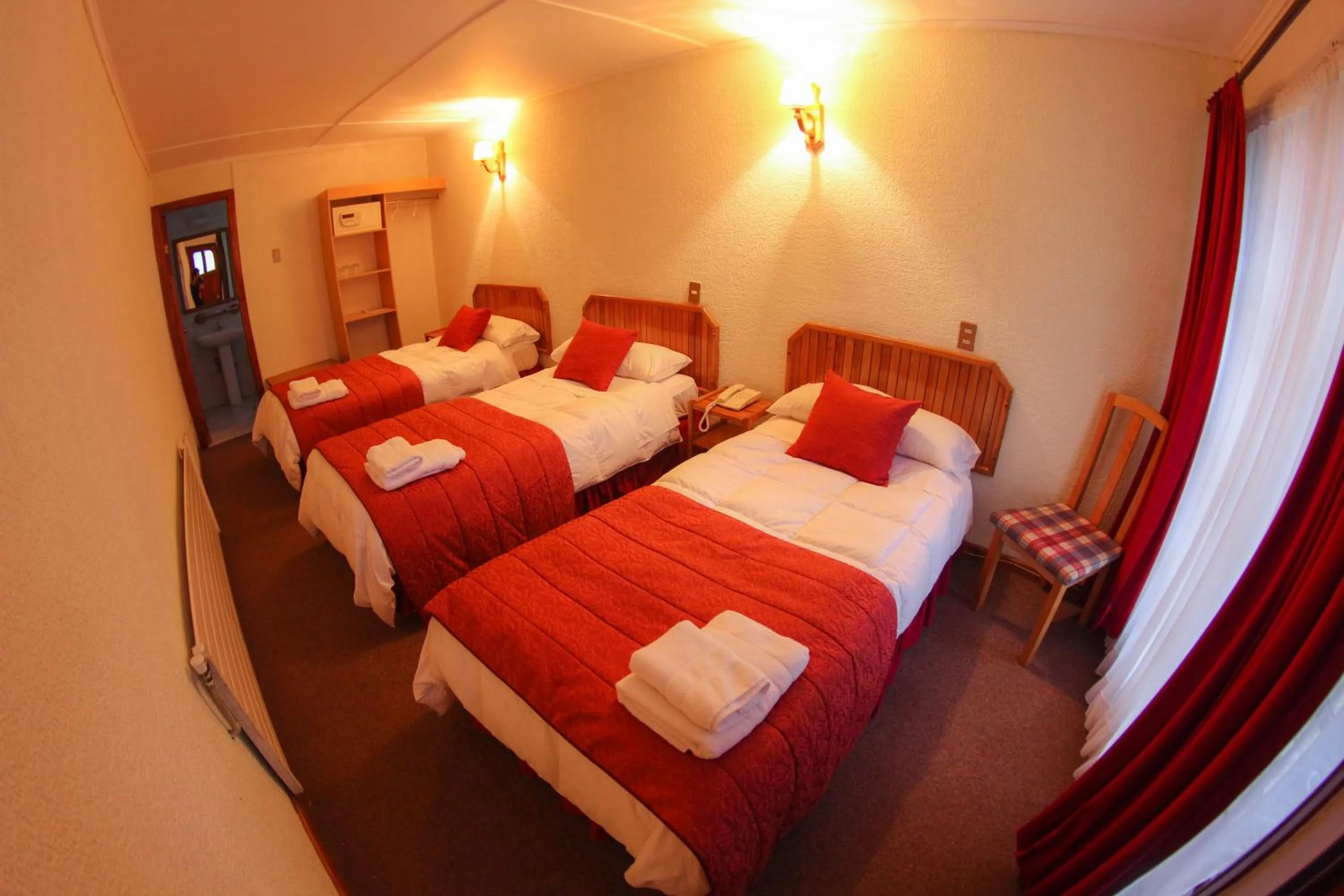 Bed in Hostería Pehoe