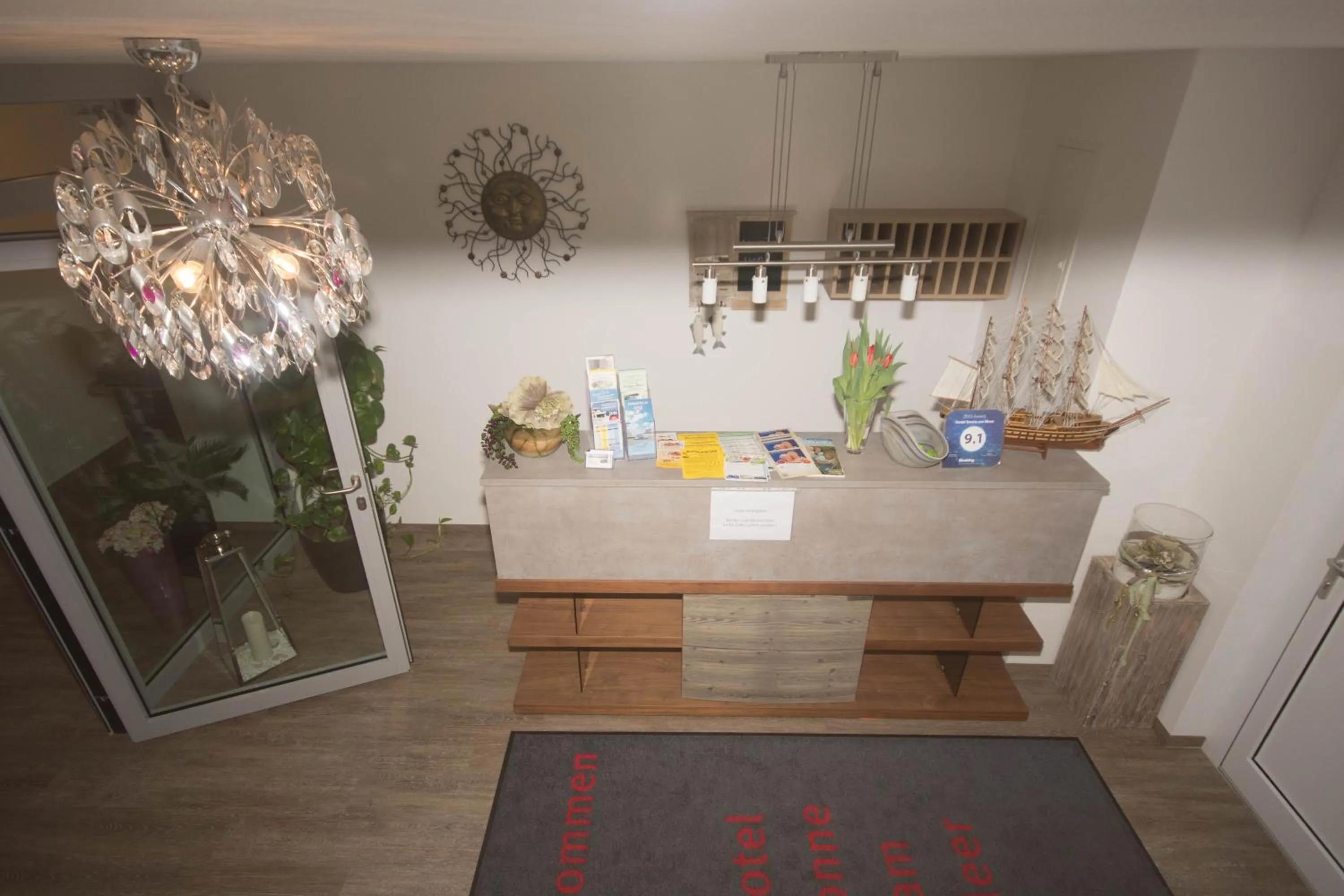 Lobby or reception in Hotel Sonne am Meer