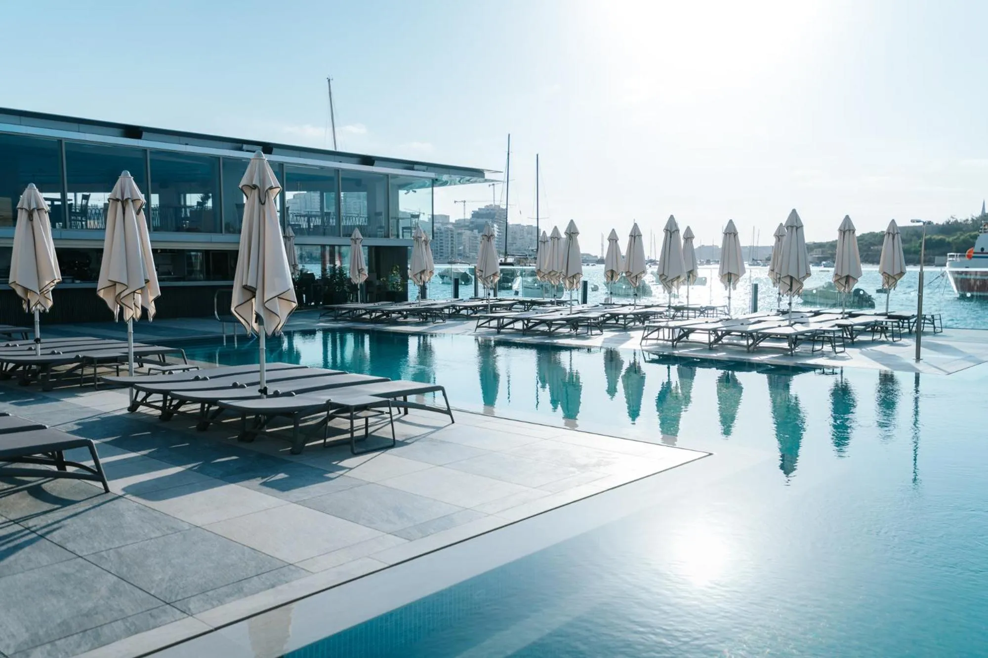 Swimming pool in Blubay Apartments by ST Hotels