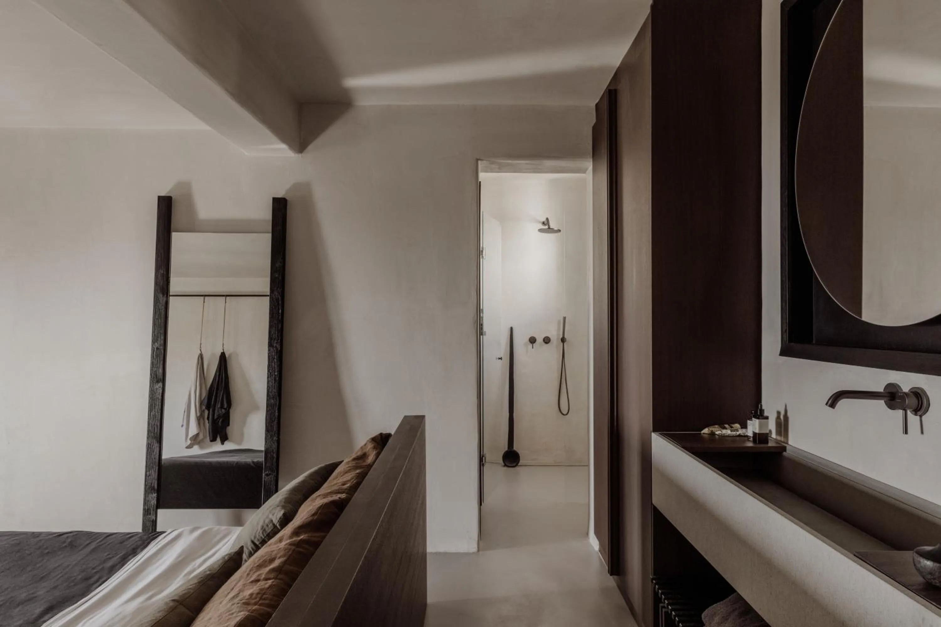 Bathroom, Bed in ananea Mykonos - Adults Only