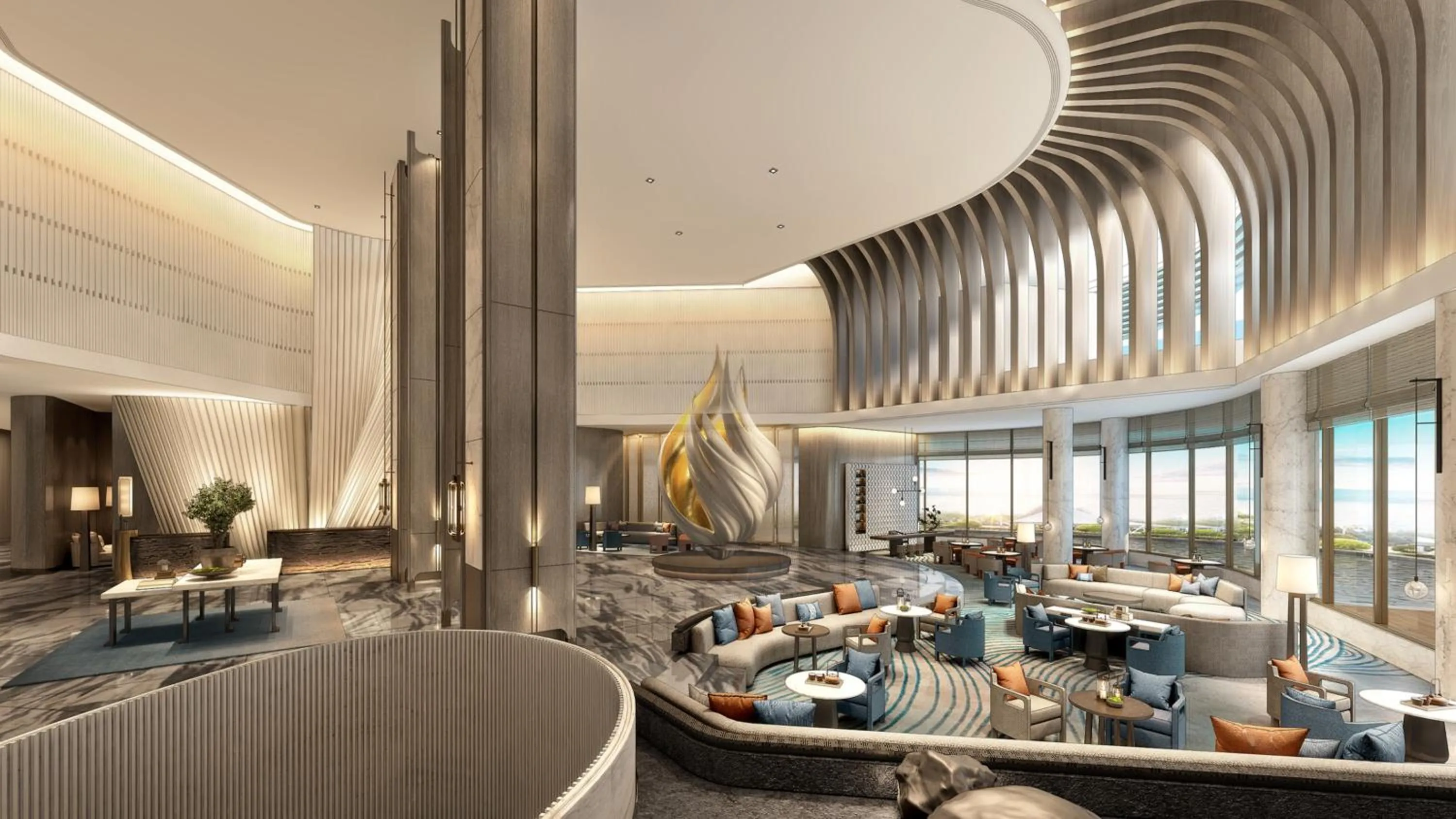 Lounge or bar in HUALUXE Beihai Silver Beach Resort by IHG