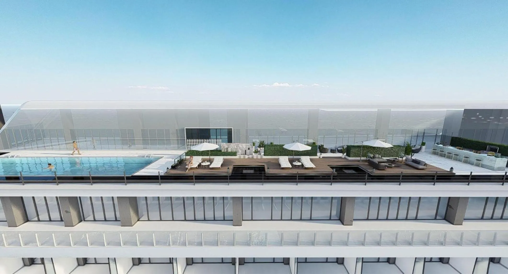 Swimming pool in HUALUXE Beihai Silver Beach Resort by IHG
