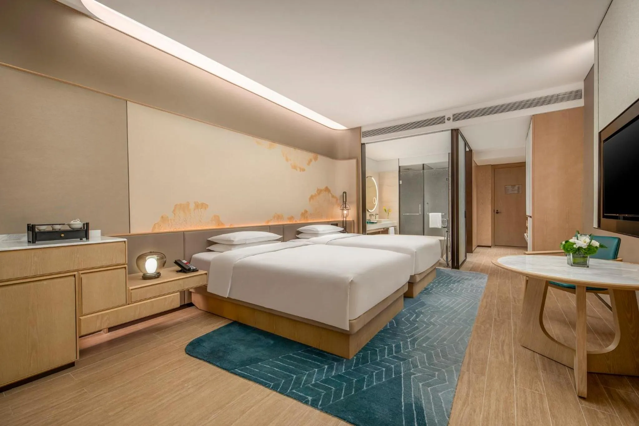 Photo of the whole room, Bed in HUALUXE Beihai Silver Beach Resort by IHG